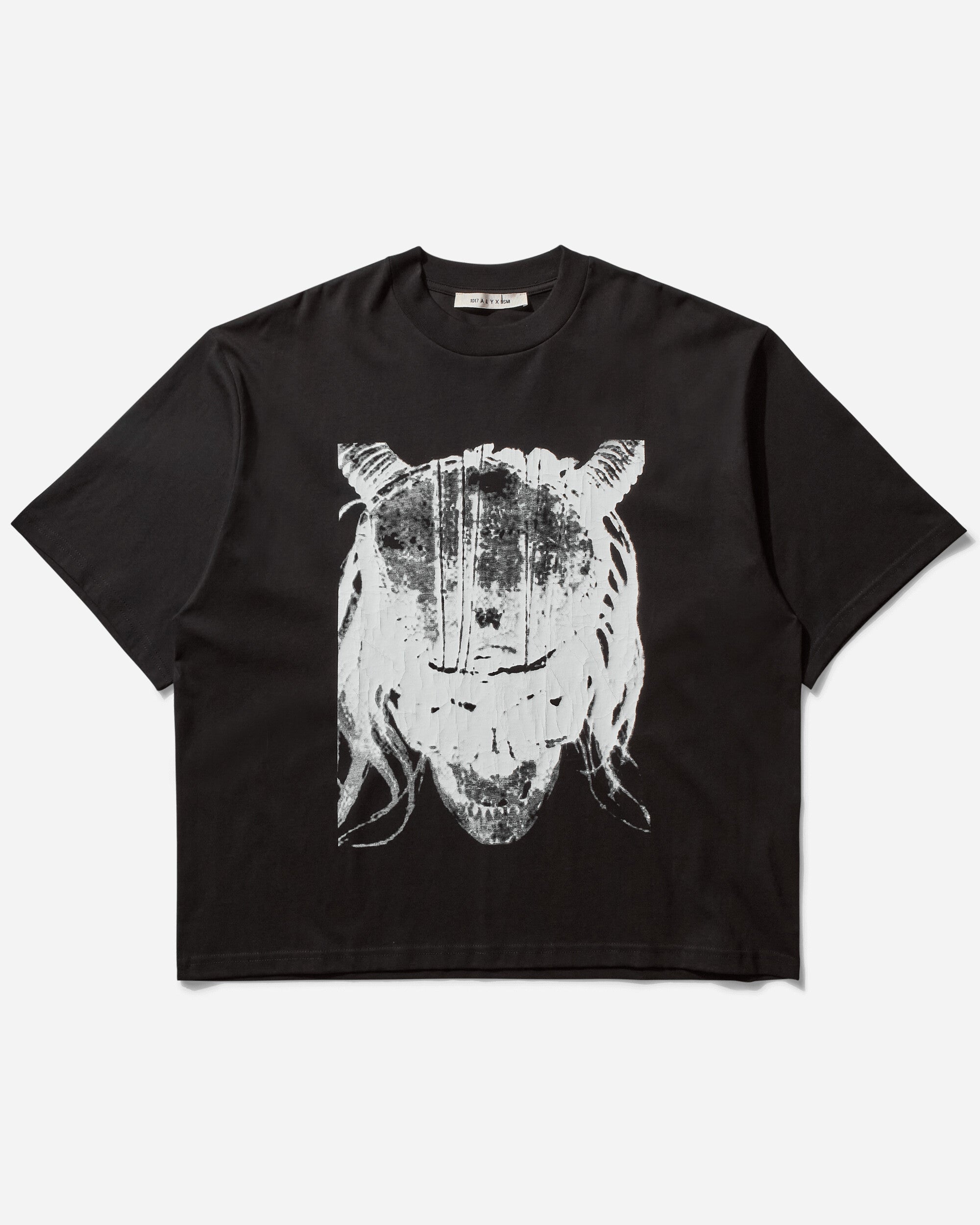 1017 ALYX 9SM Skull Oversized Tee Black T-Shirts Shortsleeve AAMTS0516FA01 BLK0001