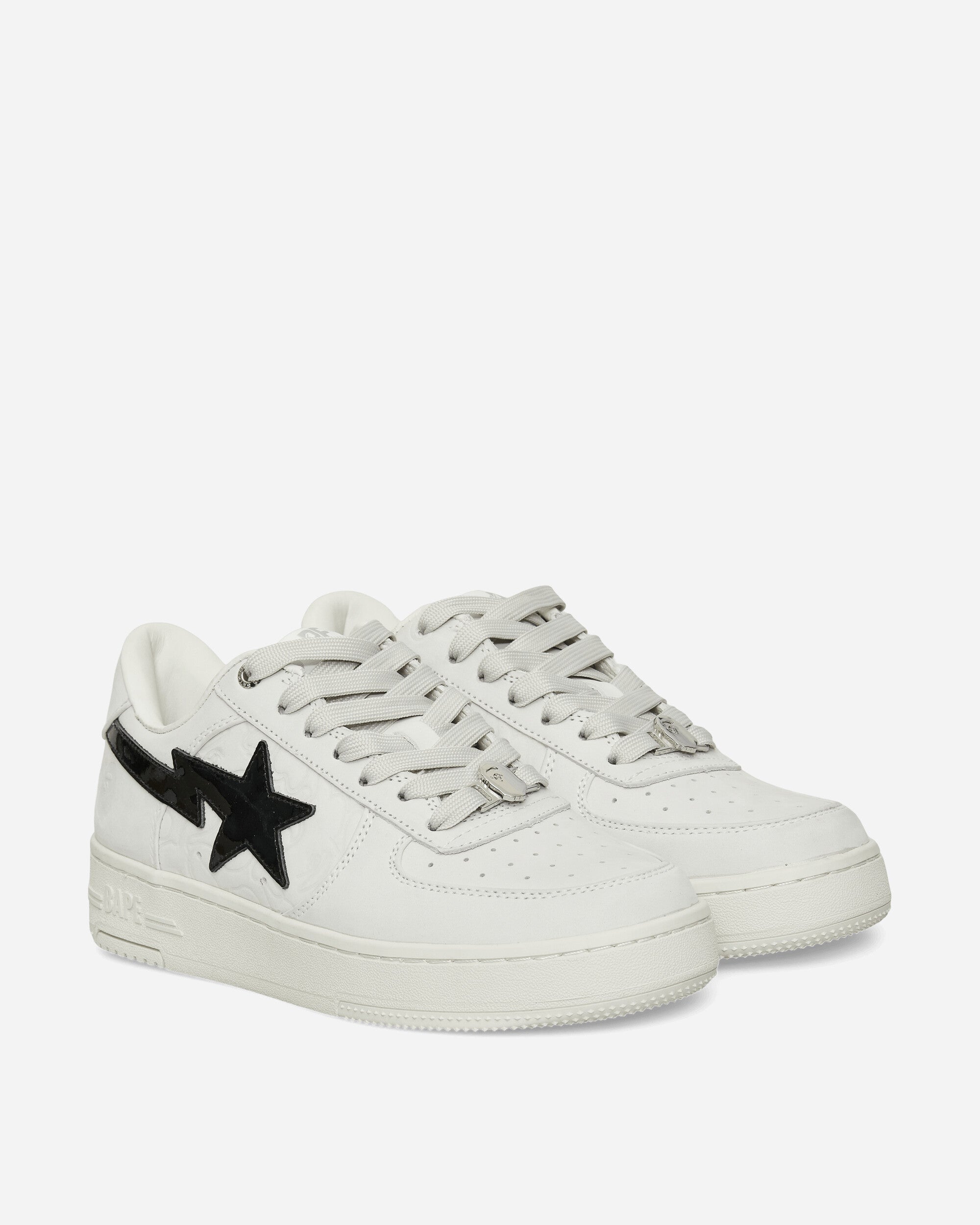 A Bathing Ape Bape Sta #3 M2 White Sneakers Low 1L30191310 WHITE