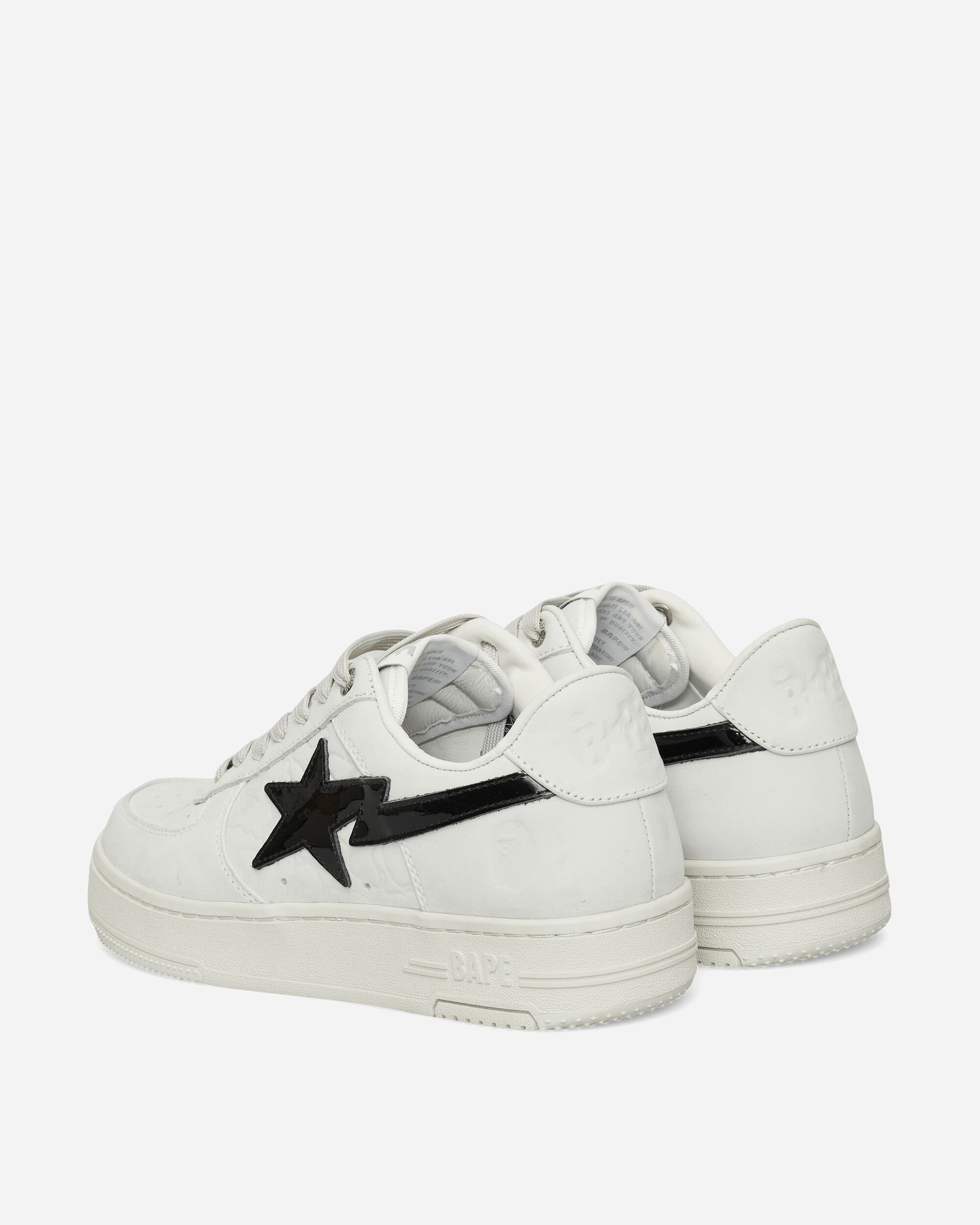 A Bathing Ape Bape Sta #3 M2 White Sneakers Low 1L30191310 WHITE