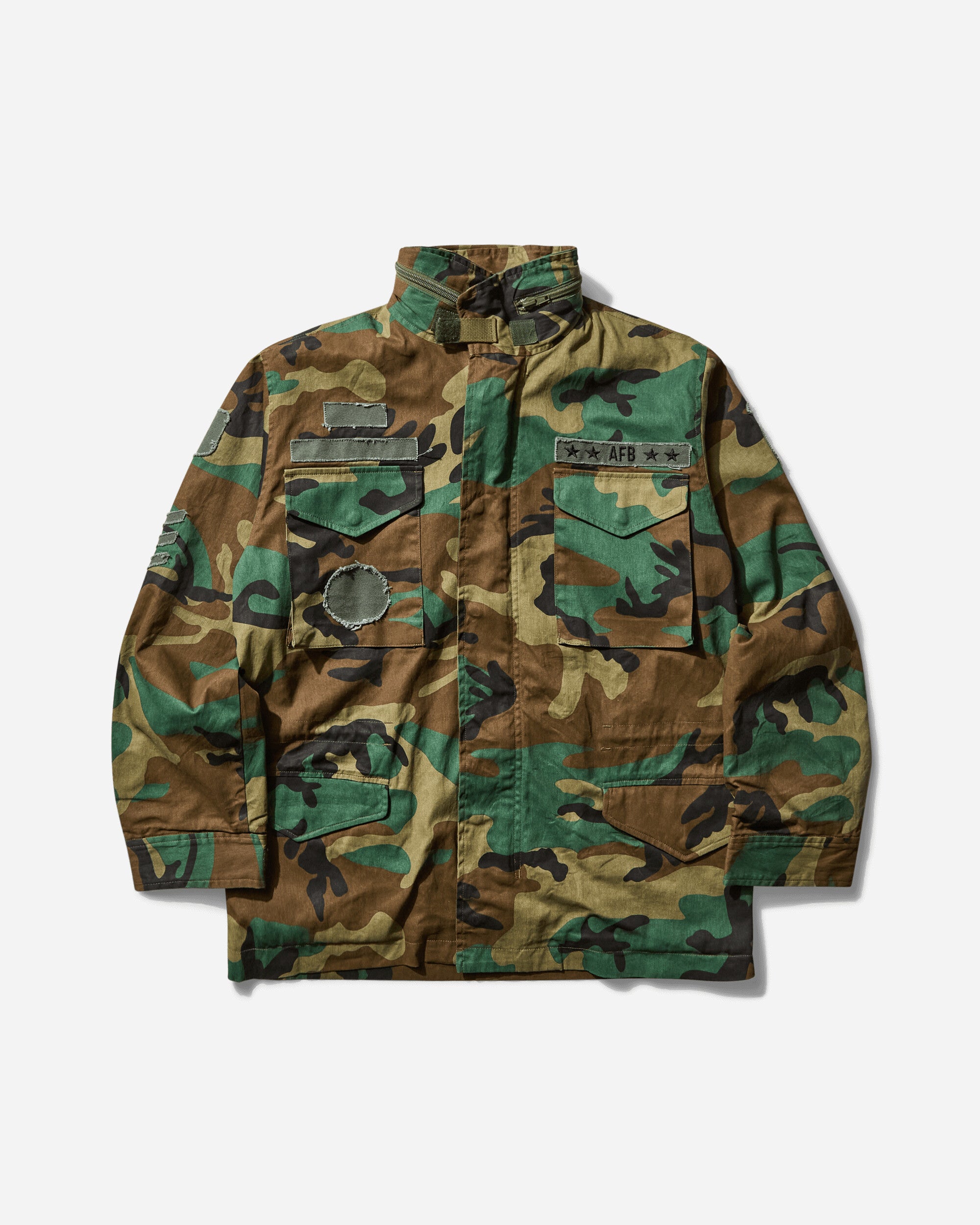 AFB Patched Field Jacket Camo Coats and Jackets Jackets FLDJKT CAMO