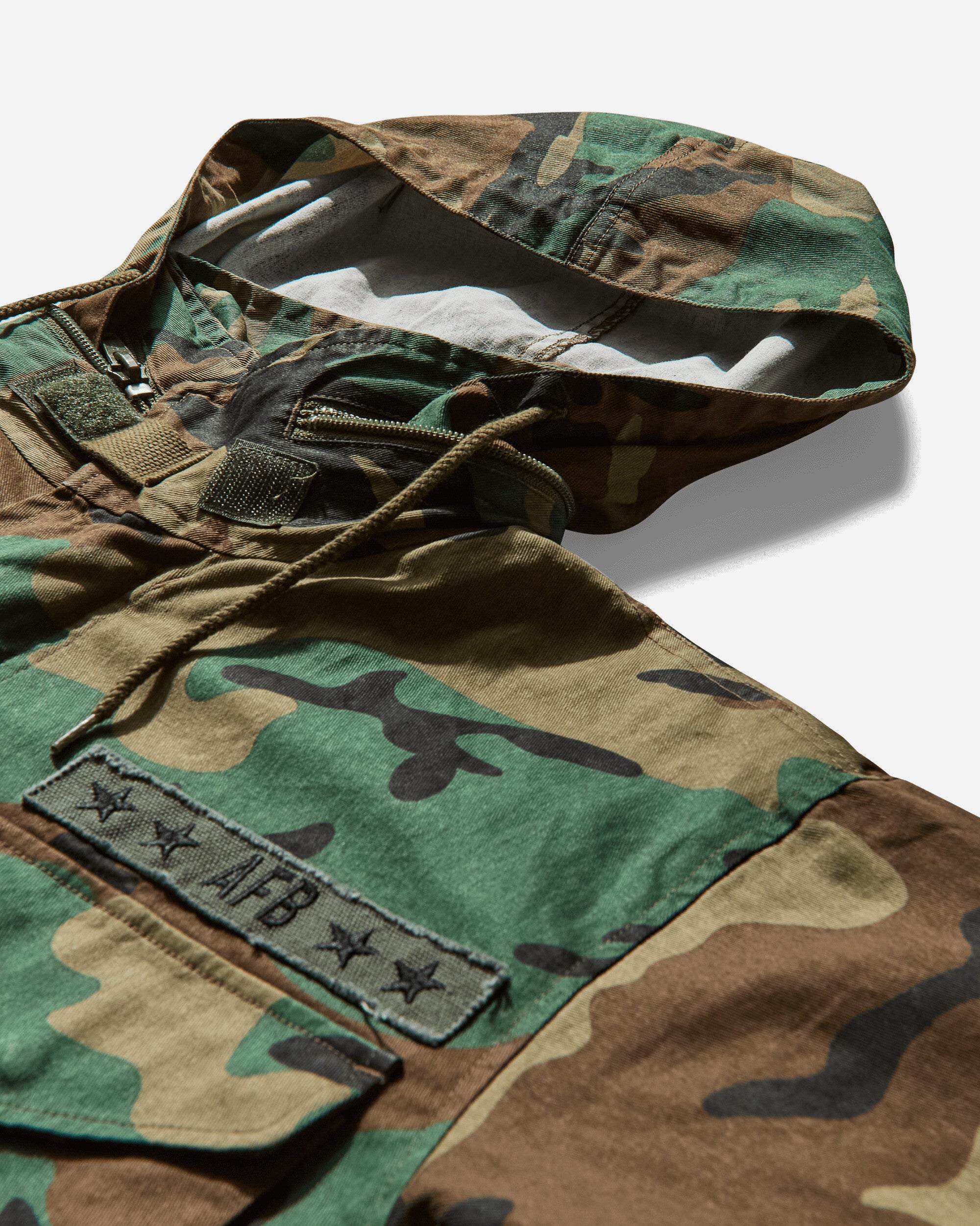 AFB Patched Field Jacket Camo Coats and Jackets Jackets FLDJKT CAMO