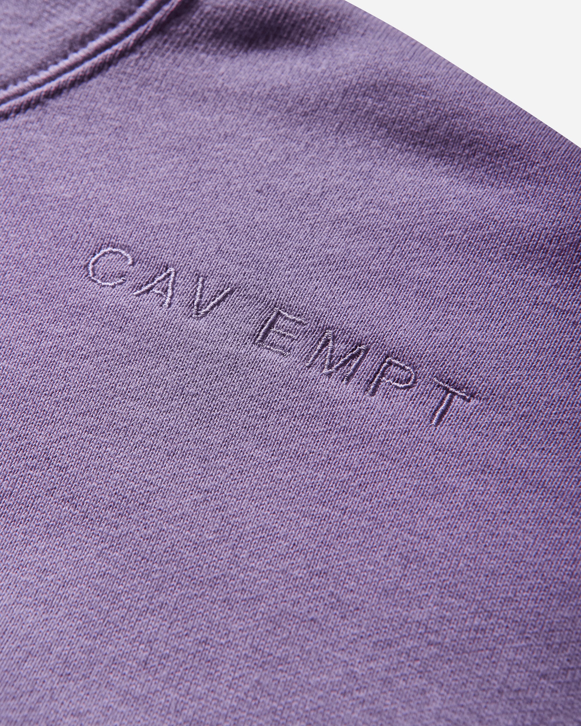 Cav Empt Solid Hoody Purple Sweatshirts Hoodies CES27CS05 PURPLE