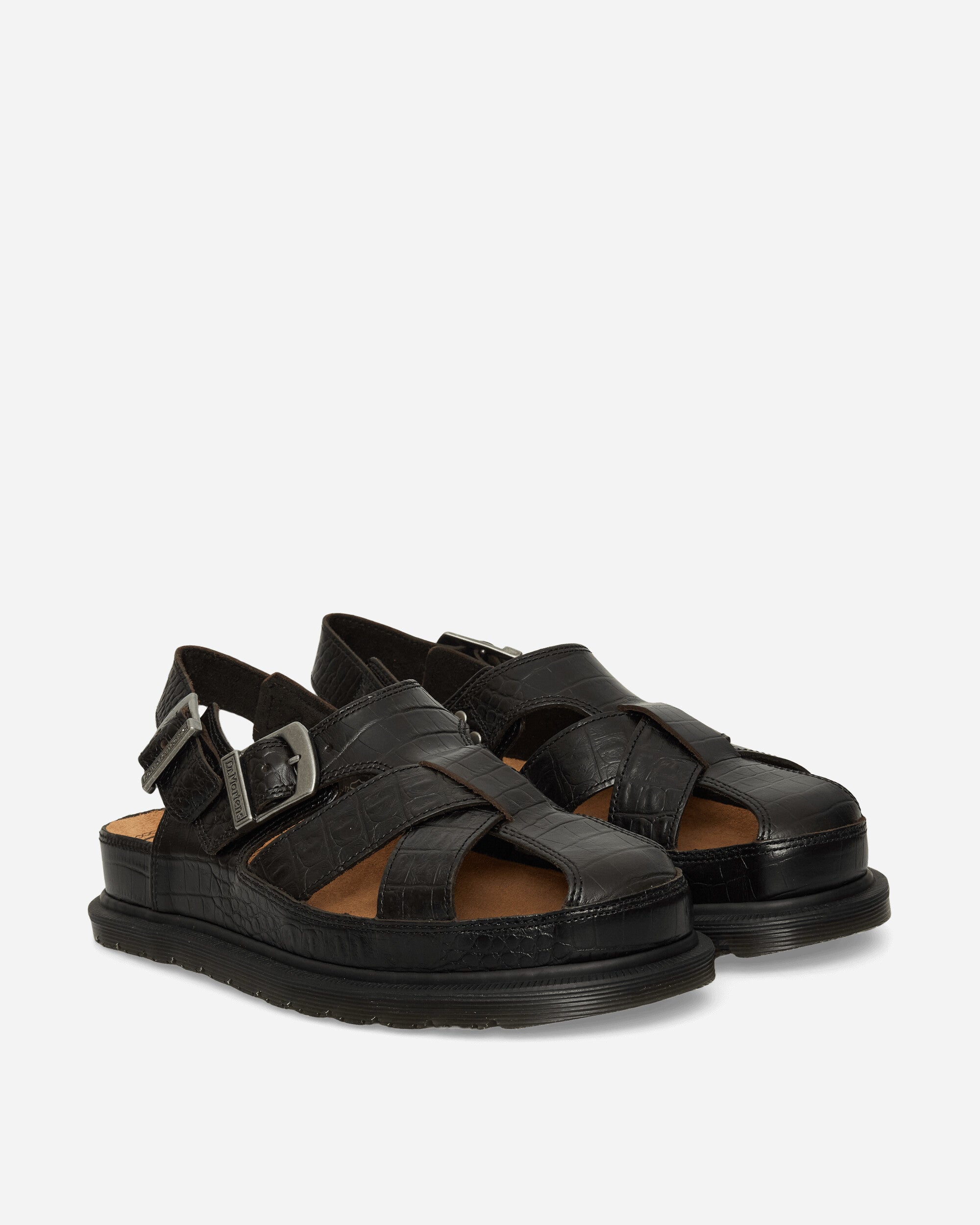 Dr. Martens San Archive Fisherman (Croc) Dark Brown Sandals and Slides Sandals and Mules 41181200