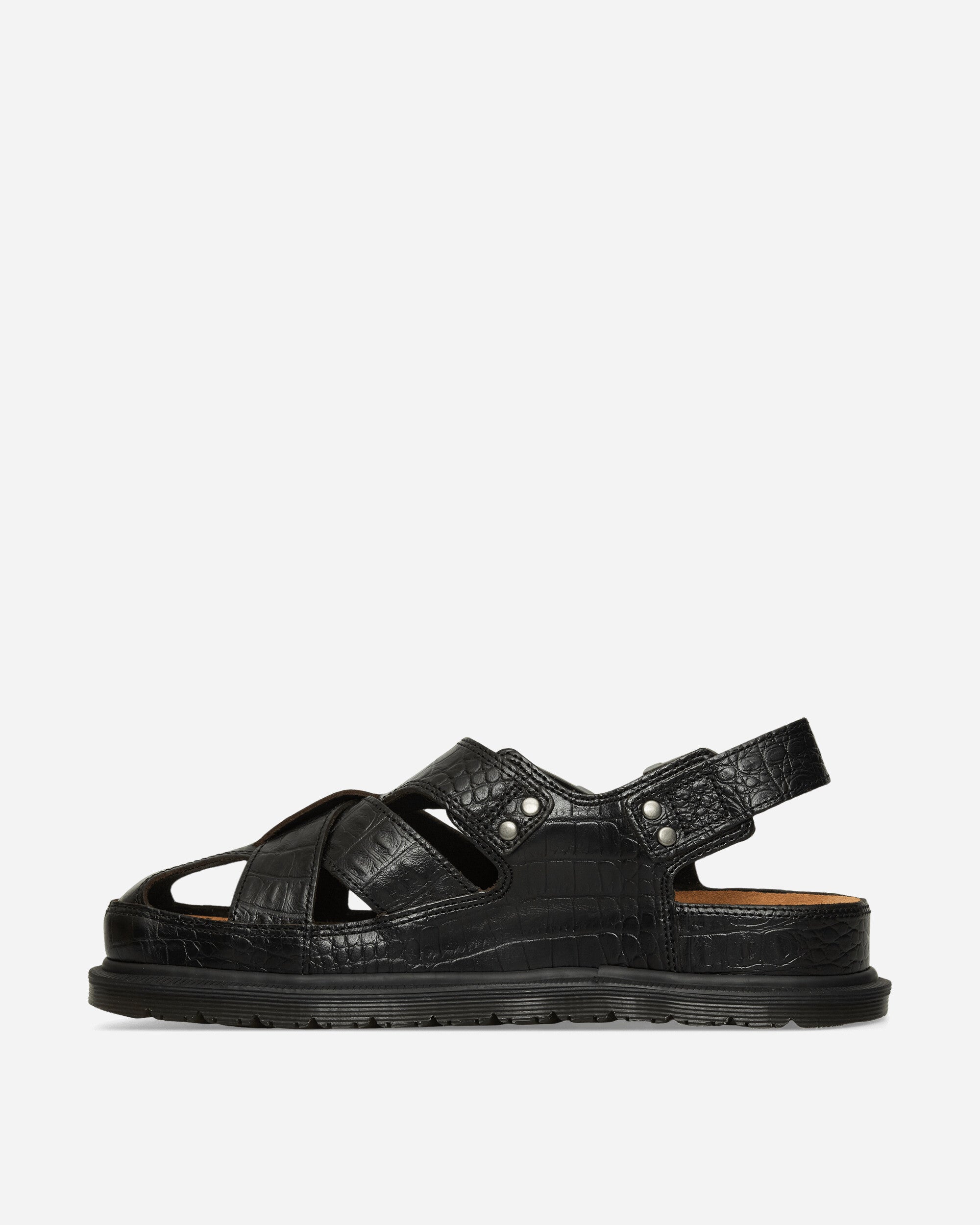 Dr. Martens San Archive Fisherman (Croc) Dark Brown Sandals and Slides Sandals and Mules 41181200