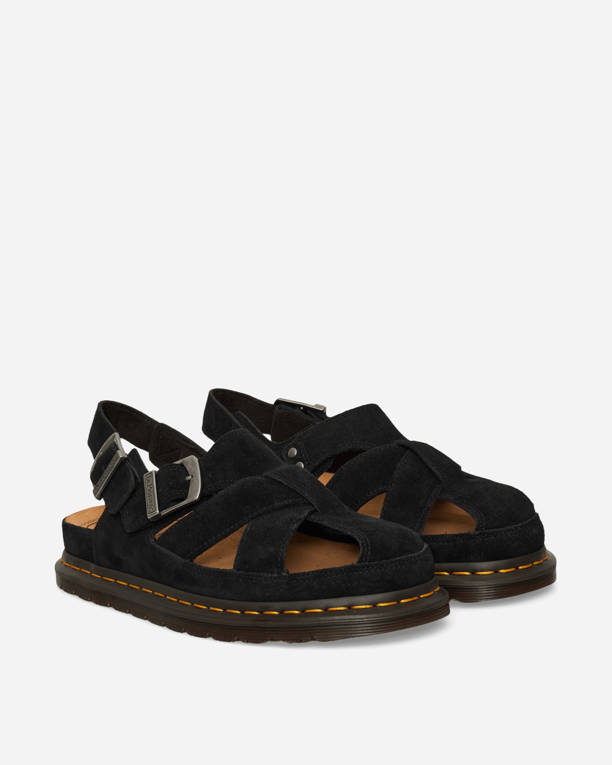 Dr. Martens San Archive Fisherman (Suede) Black Sandals and Slides Sandals and Mules 40787001