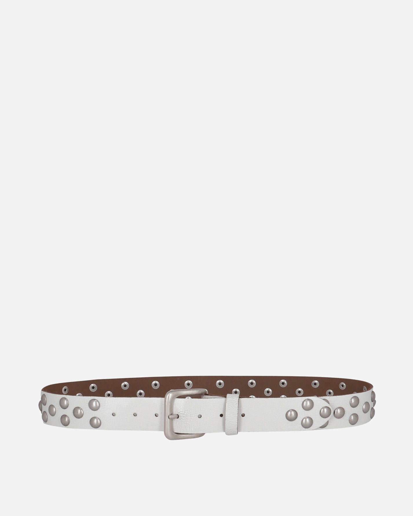 ERL Distressed Rivet Belt White Belts Belt ERL10K019 1