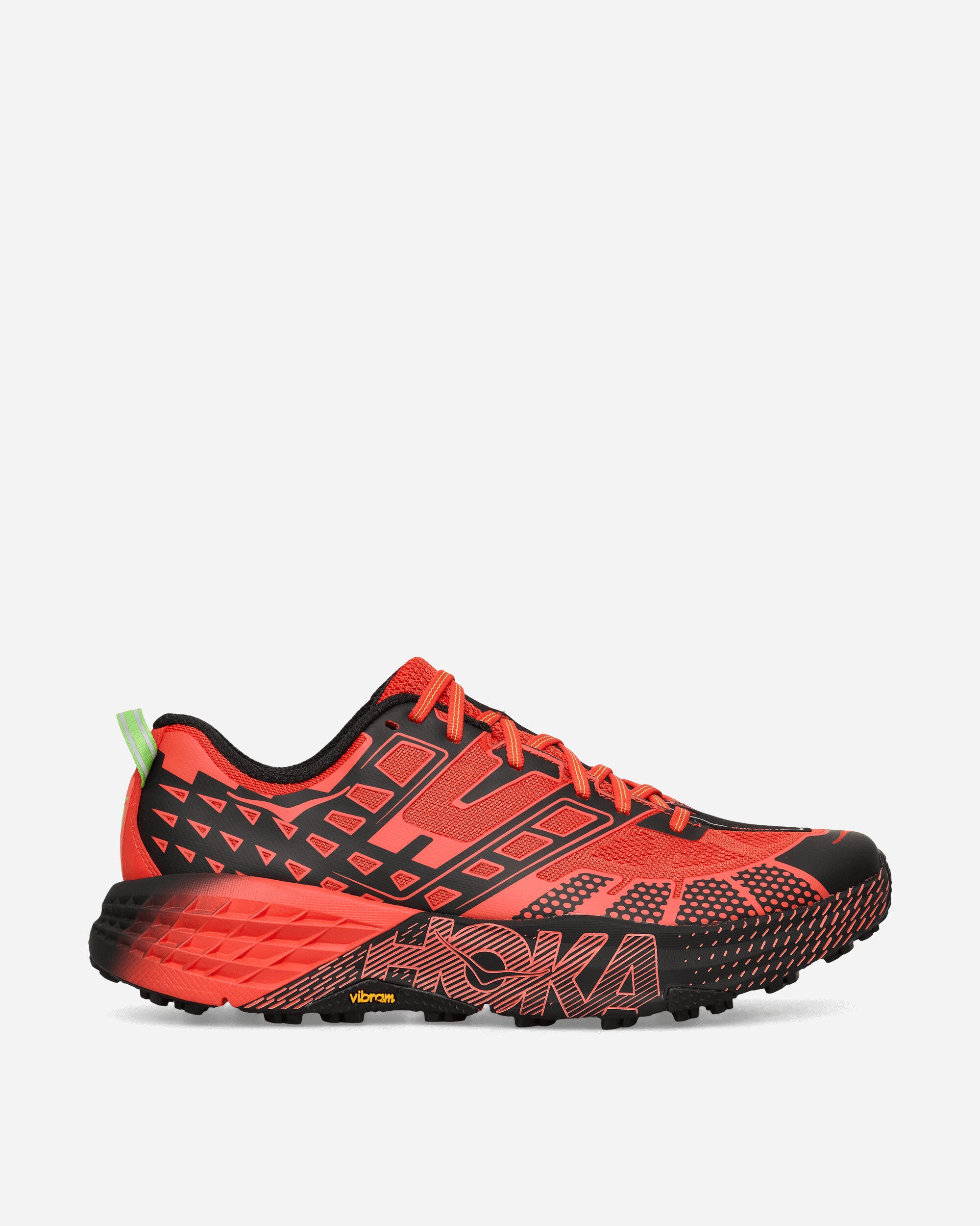Hoka One One U Speedgoat 2 Tomato/Electric Green Sneakers Low 1162710-TLCT