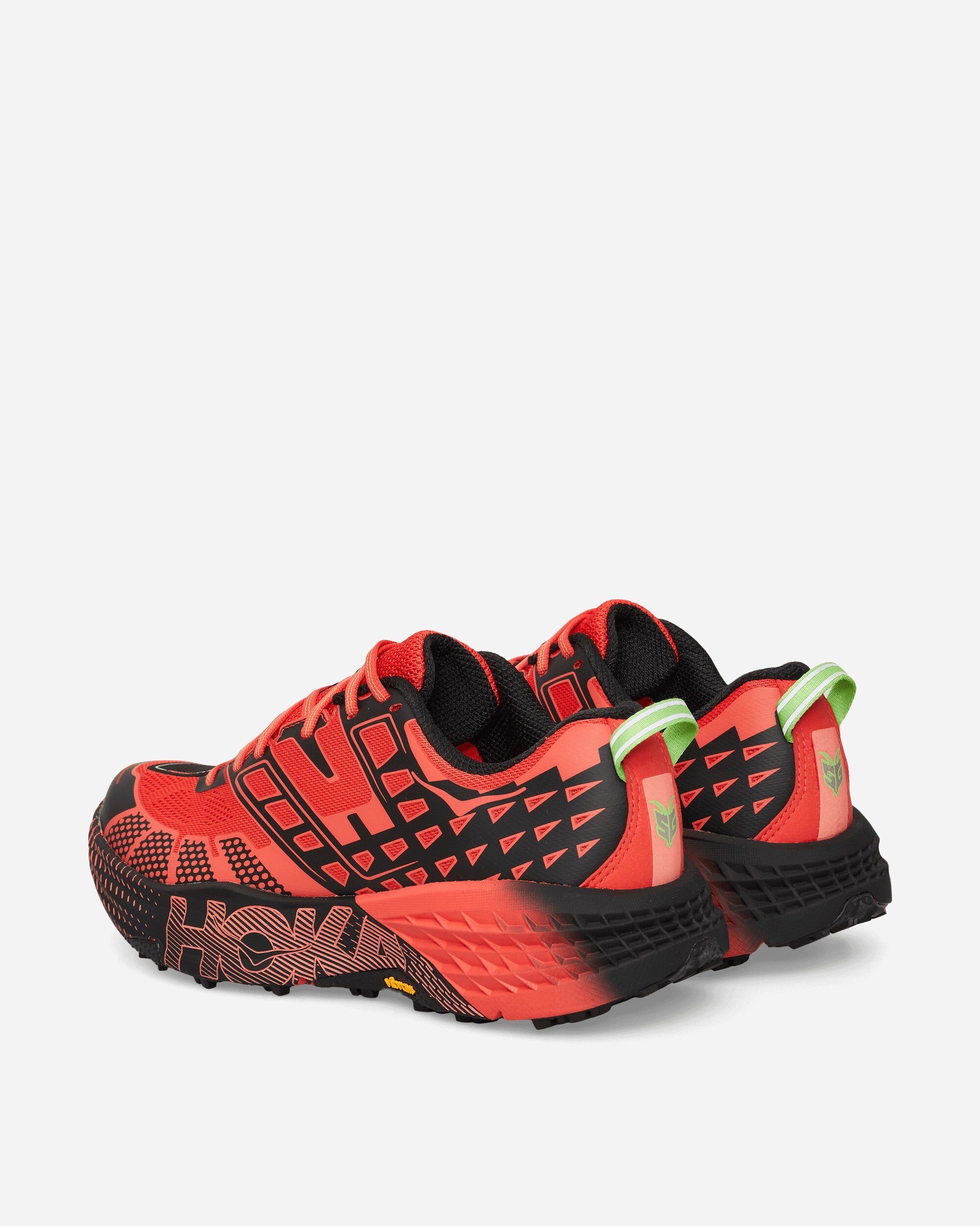 Hoka One One U Speedgoat 2 Tomato/Electric Green Sneakers Low 1162710-TLCT
