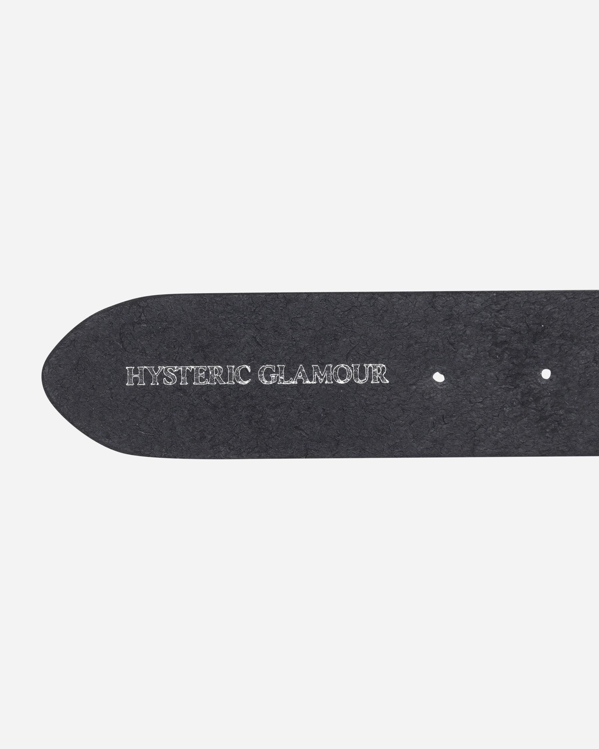 Hysteric Glamour Wmns Hypnotized Logo Ring Leather Belt Black Belts Belt 01251QE01 96