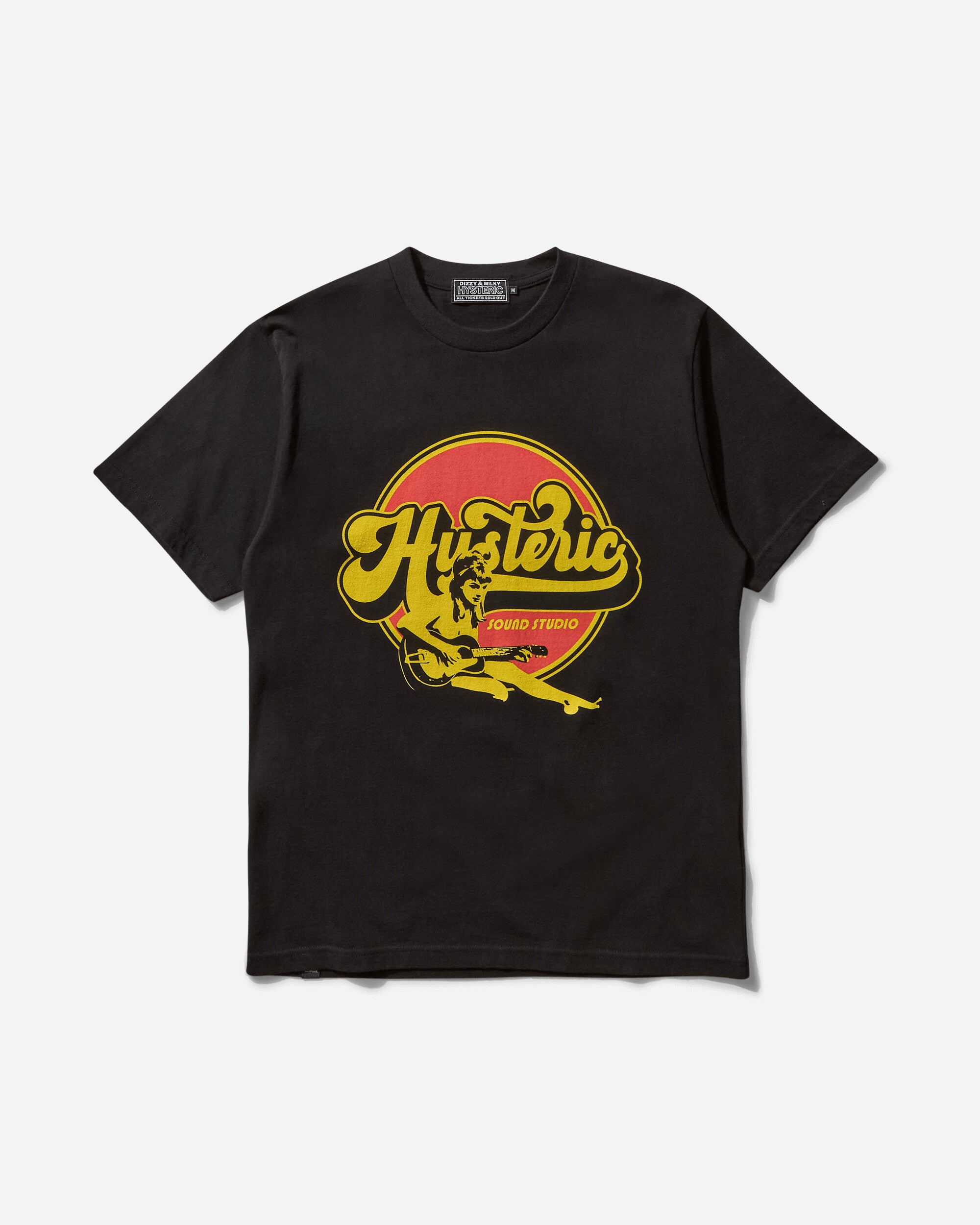 Hysteric Glamour Hysteric Sound Studio T-Shirt Black T-Shirts Shortsleeve 02251CT06 96