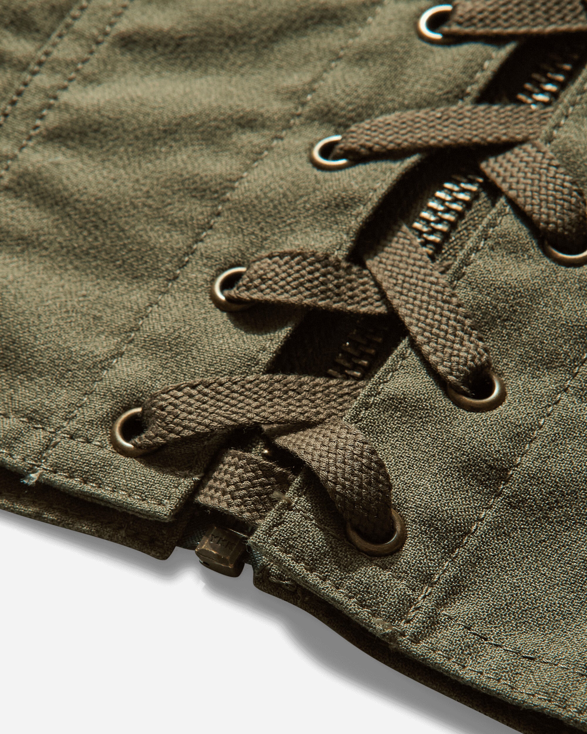 Hysteric Glamour Wmns Military Vest Khaki T-Shirts Top 01251AH06 65