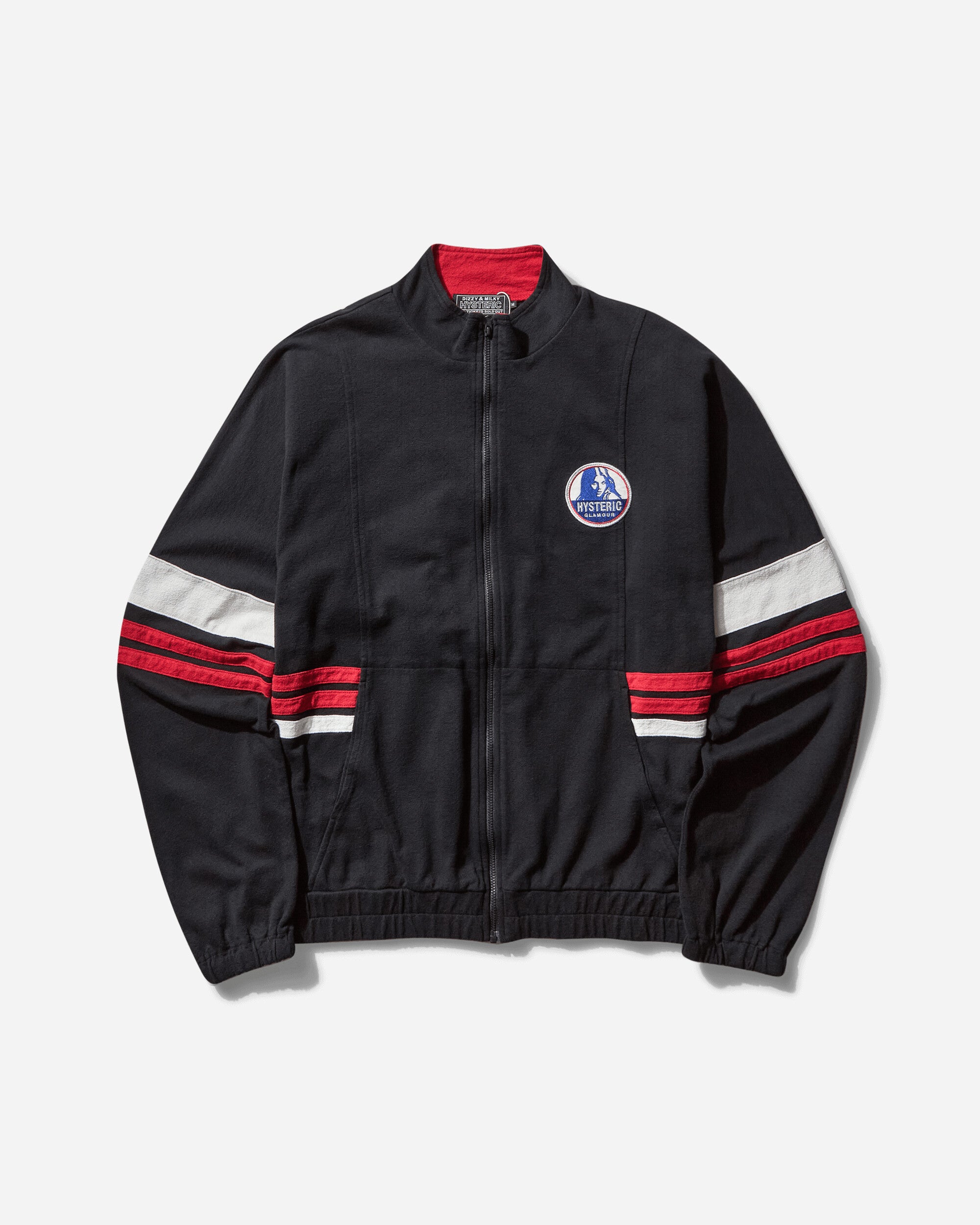 Hysteric Glamour Hg Team Logo Track Jacket Black Sweatshirts Track Tops 02251CJ04 96