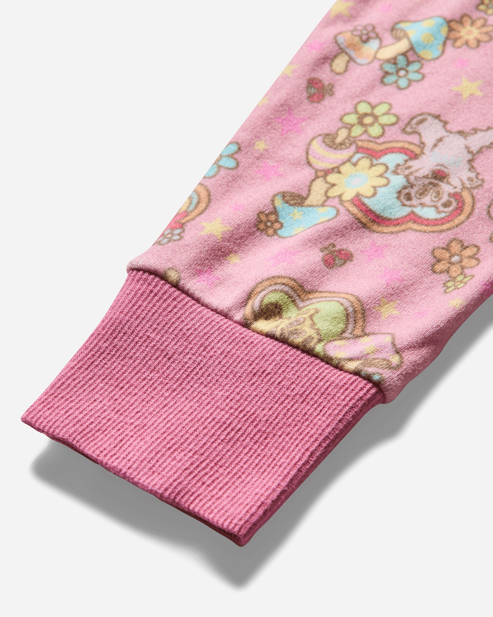 Hysteric Glamour Wmns Fire Bear Dream Pattern Short-Length Parka Pink Pattern Sweatshirts Zip-Ups 01251CF03 39
