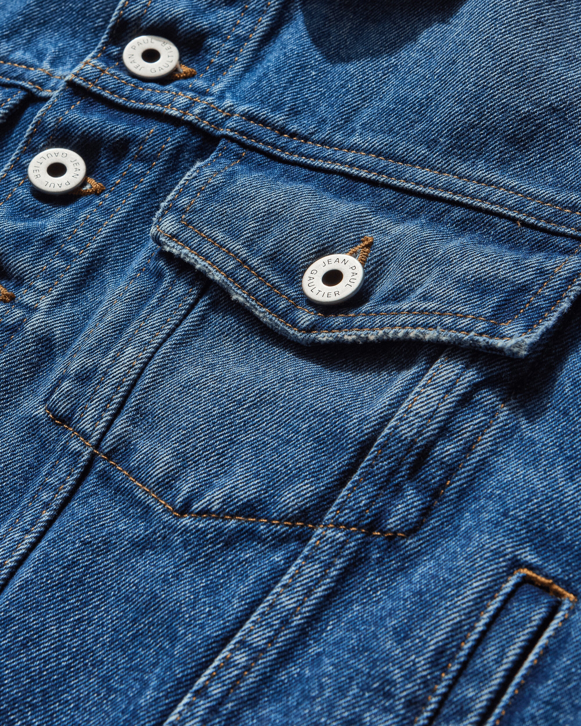 Jean Paul Gaultier Wmns Denim Jacket With Buttons Details Vintageblue Coats and Jackets Denim Jackets 25-34-U-VE092-D013 57