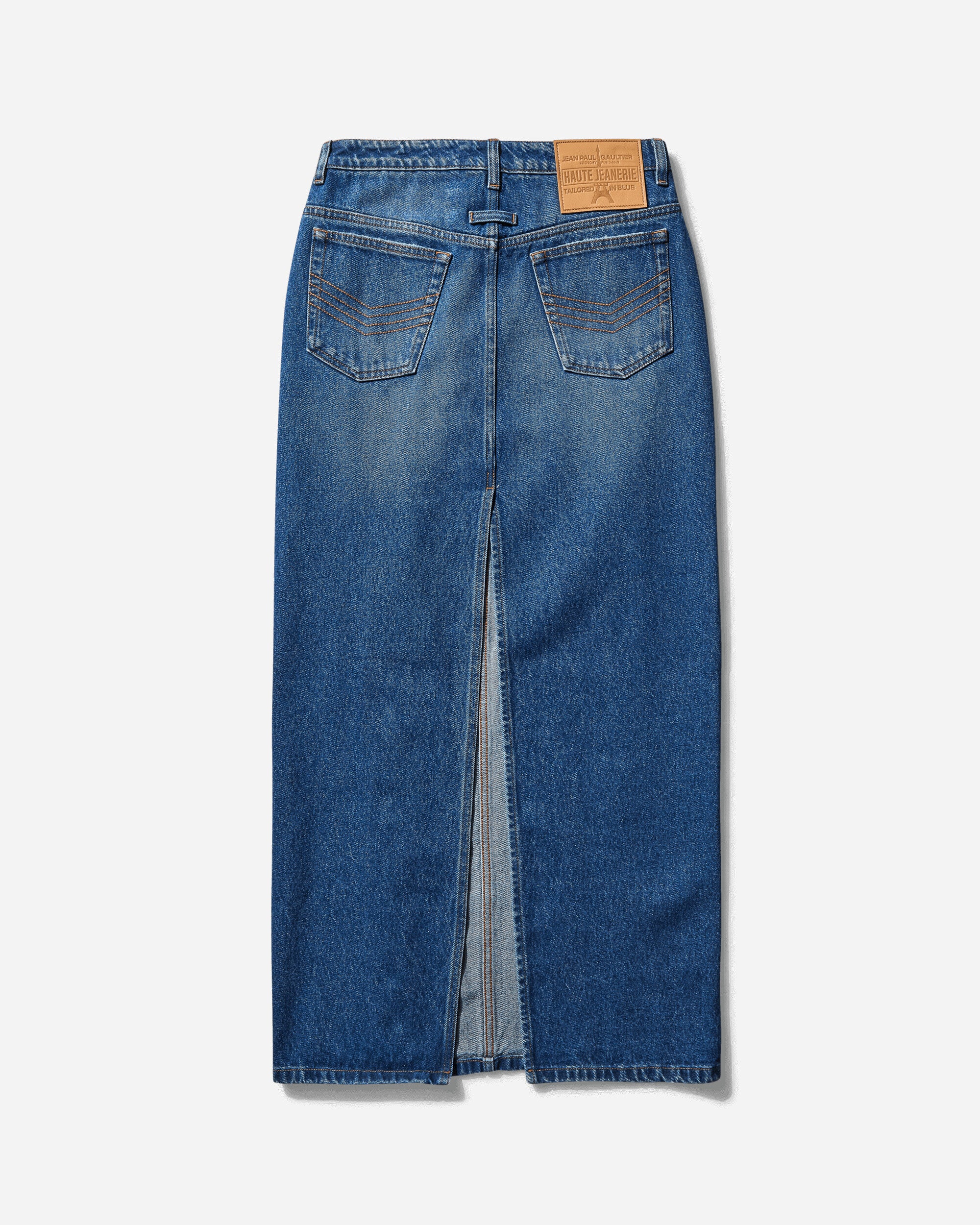 Jean Paul Gaultier Wmns Long Denim Skirt With Buttons Details Vintageblue Skirts Denim Skirts 25-34-F-JU151-D013 57