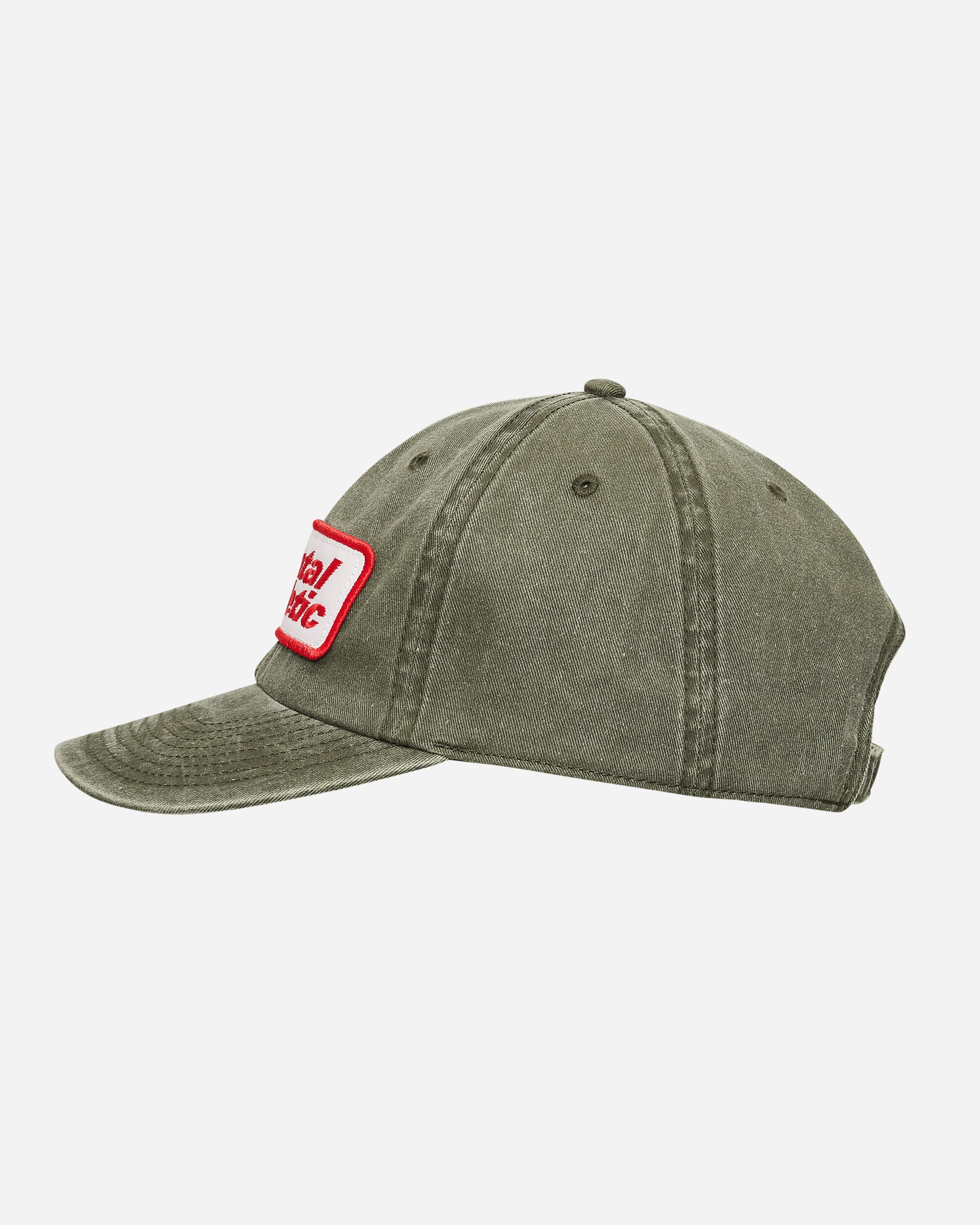 Mental Athletic Dad Cap Acid Wash Brown Wa/White/Red Patch Hats Caps CT25CSLMJM-PCH-OLV OLVRED