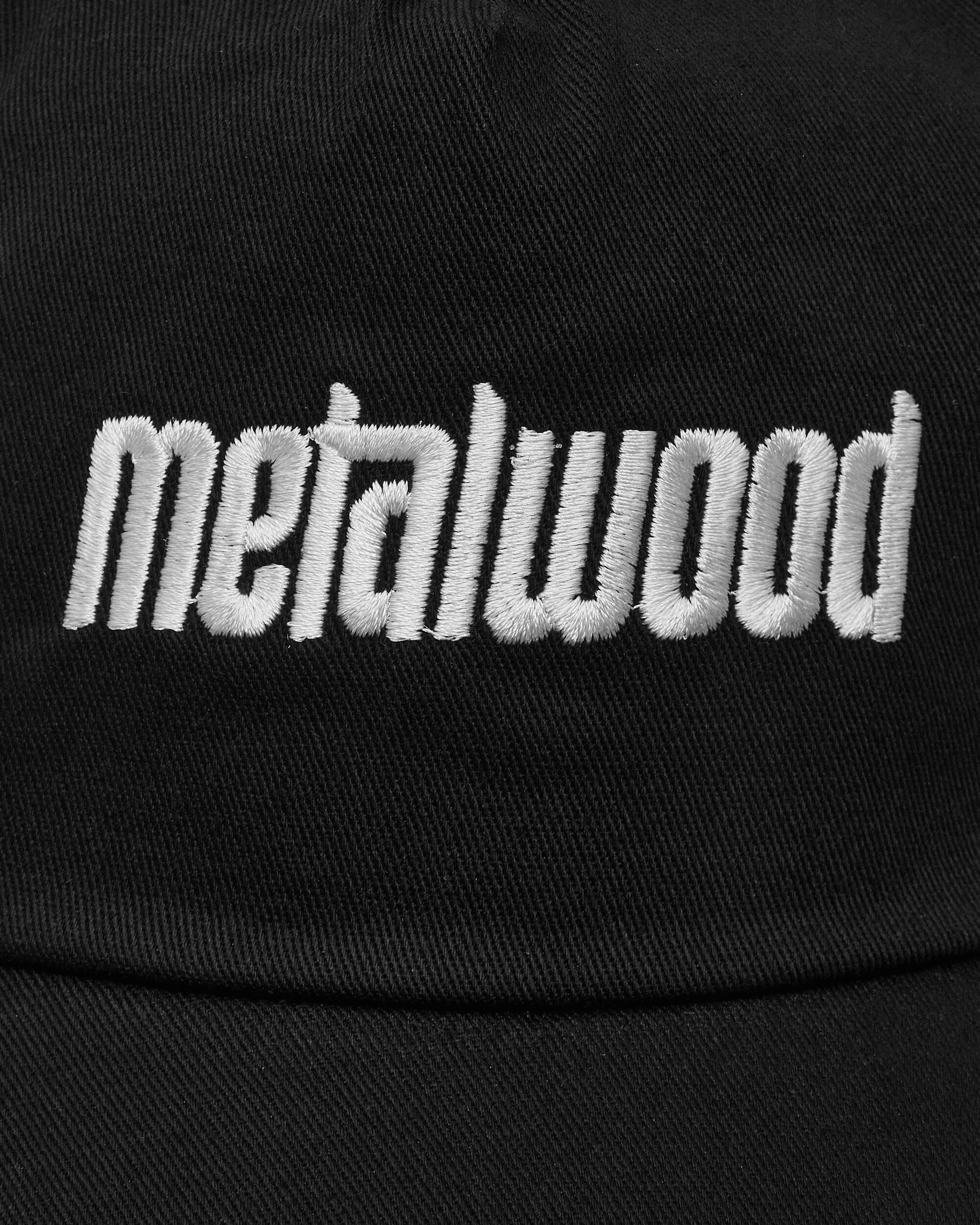 Metalwood Studio Metal Logo 5-Panel Hat Black Hats Caps MWS25-01-10 BLK