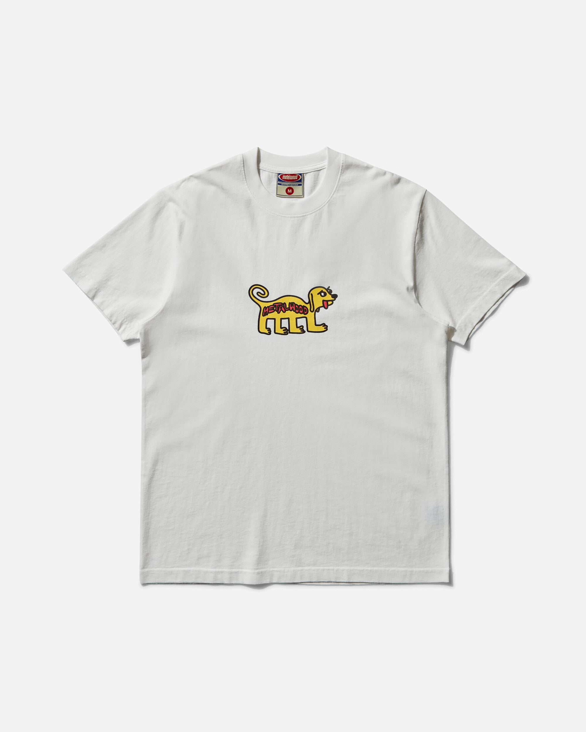 Metalwood Studio Doggy T-Shirt White T-Shirts Shortsleeve MWS25-03-03 WHT