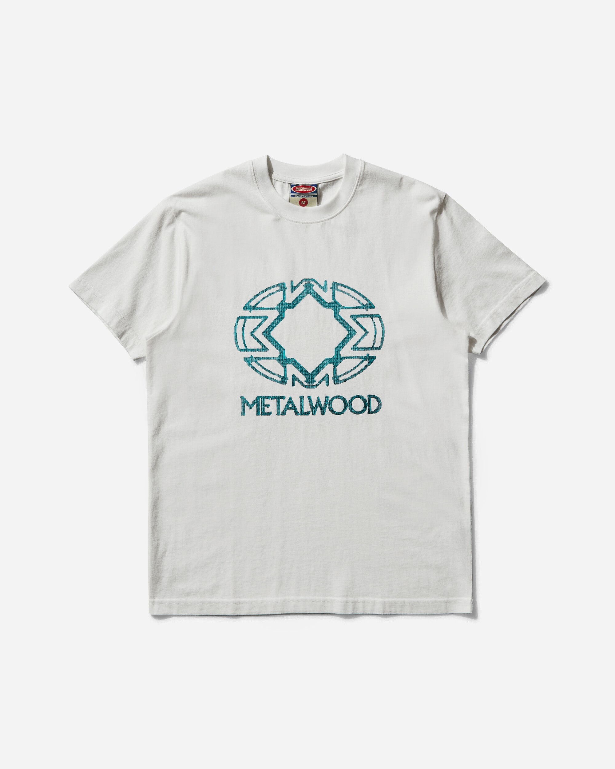 Metalwood Studio Screen Illusion T-Shirt White T-Shirts Shortsleeve MWS25-03-16 WHT