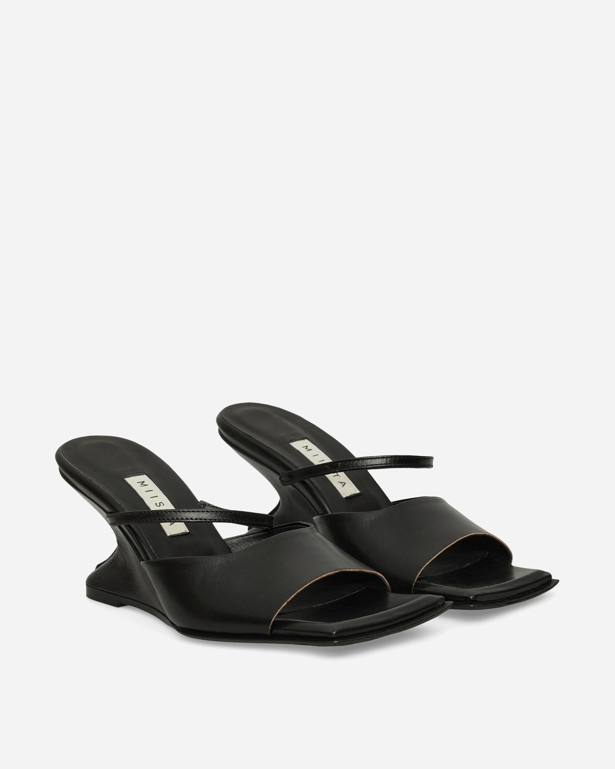 Miista Wmns Egle Black Sandals Black Classic Shoes High Heels MI-5668 BLACK