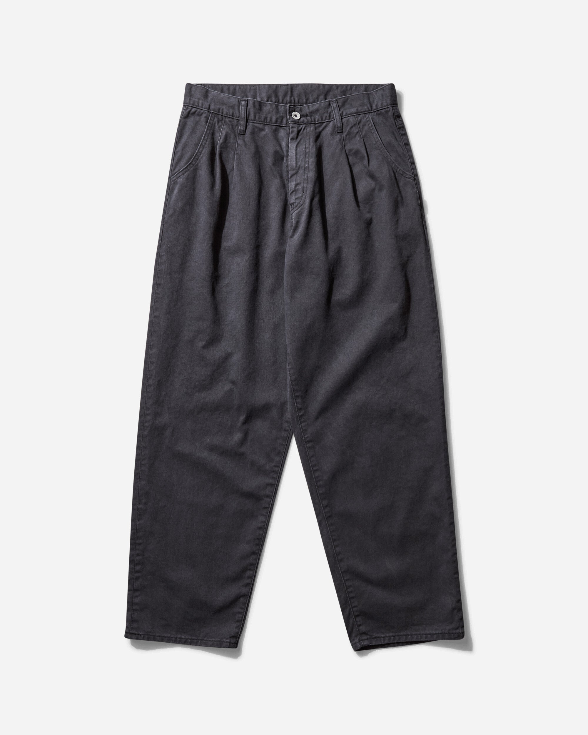 Neighborhood Baggy Silhouette Two Tuck Pants Black Pants Casual 251AQNH-PTM02 BK