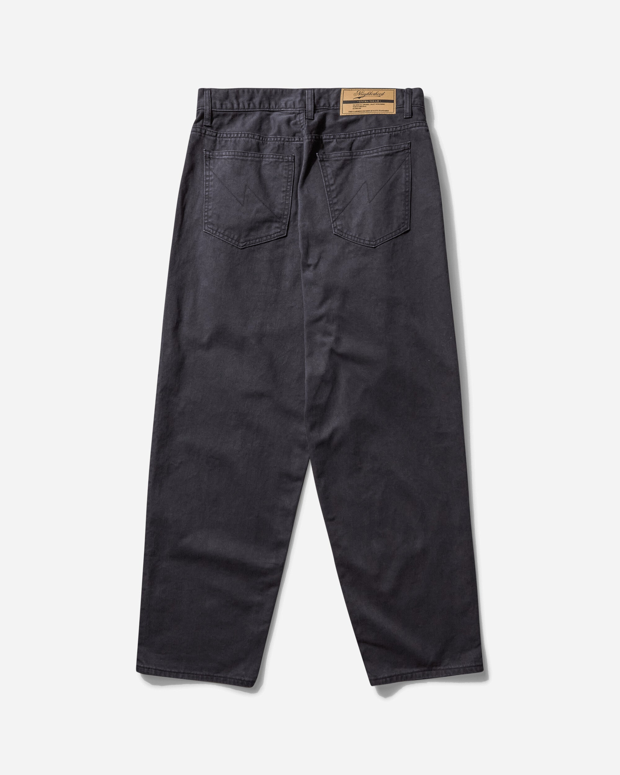 Neighborhood Baggy Silhouette Two Tuck Pants Black Pants Casual 251AQNH-PTM02 BK