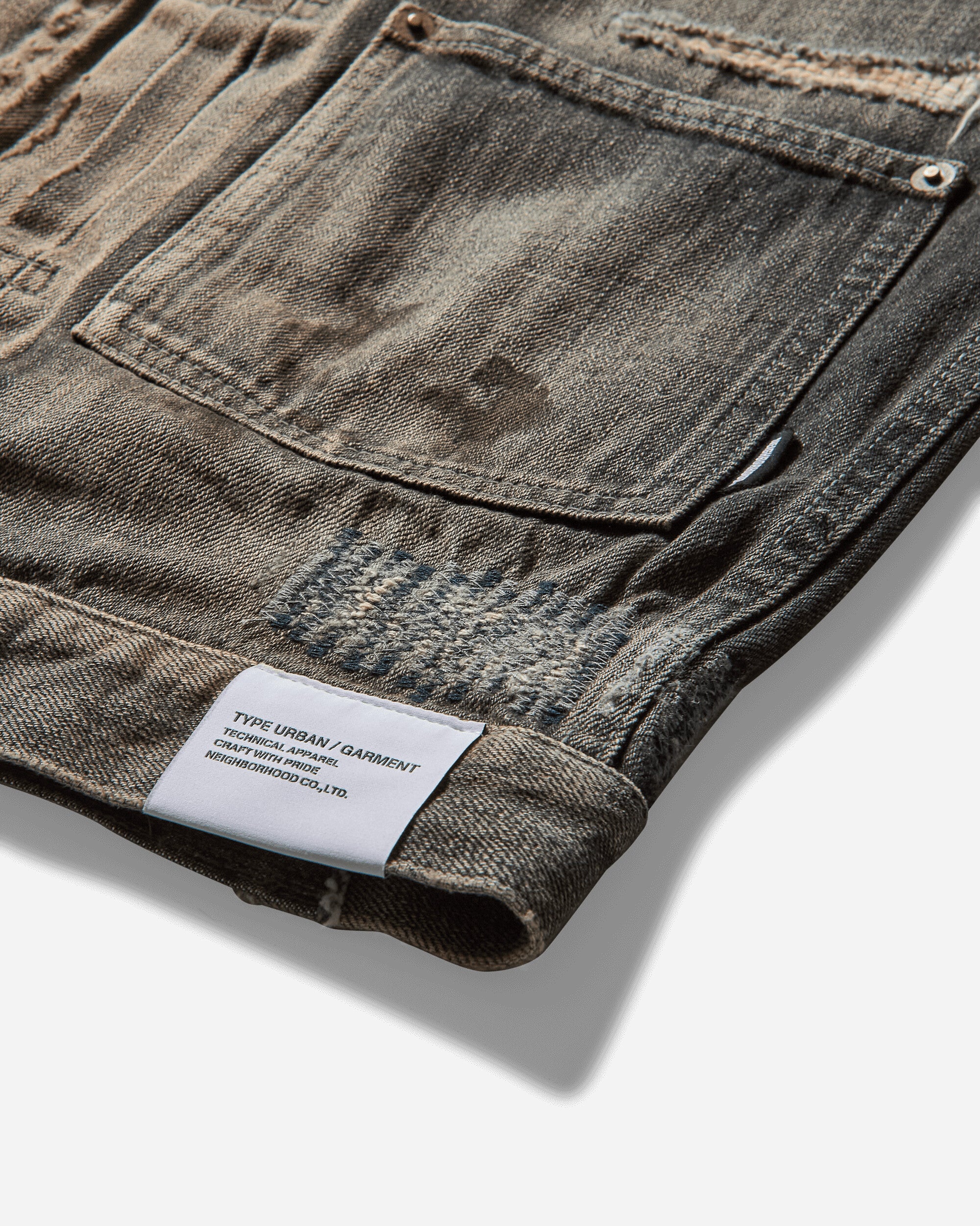 Neighborhood Savage Denim Type-1 Jacket Mod Black Coats and Jackets Denim Jackets 251XBNH-JKM01 BK