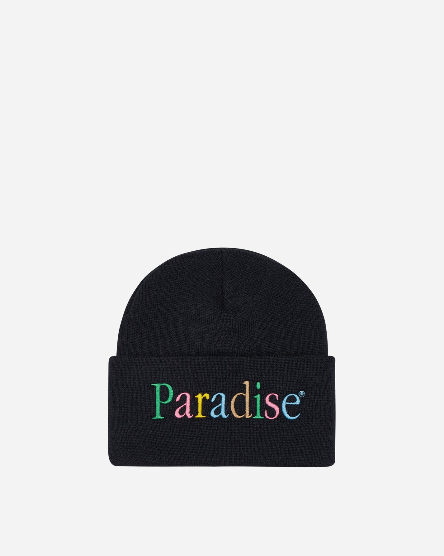 Paradis3 Colors Logo Cuff Beanie Black Hats Beanies PACOLORBEAN 001