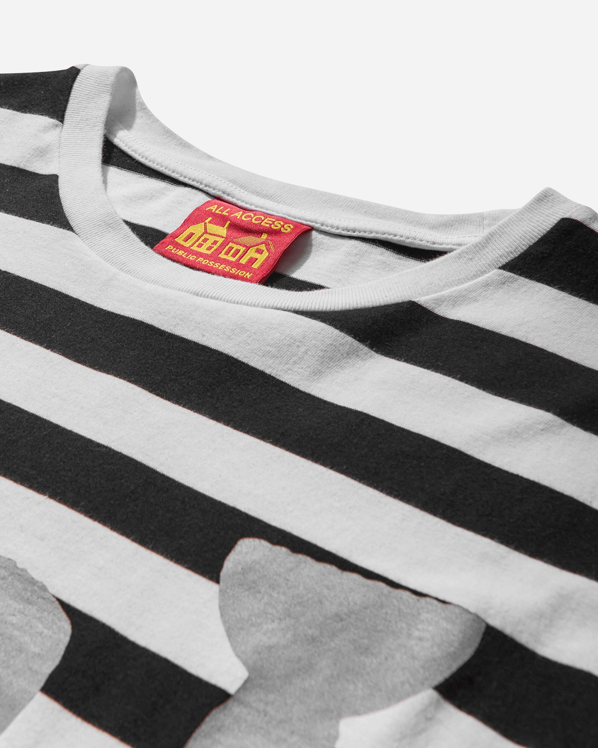Public Possession Ippi Longsleeve T-Shirt Black And White Striped T-Shirts Longsleeve PP25IPPILS 1