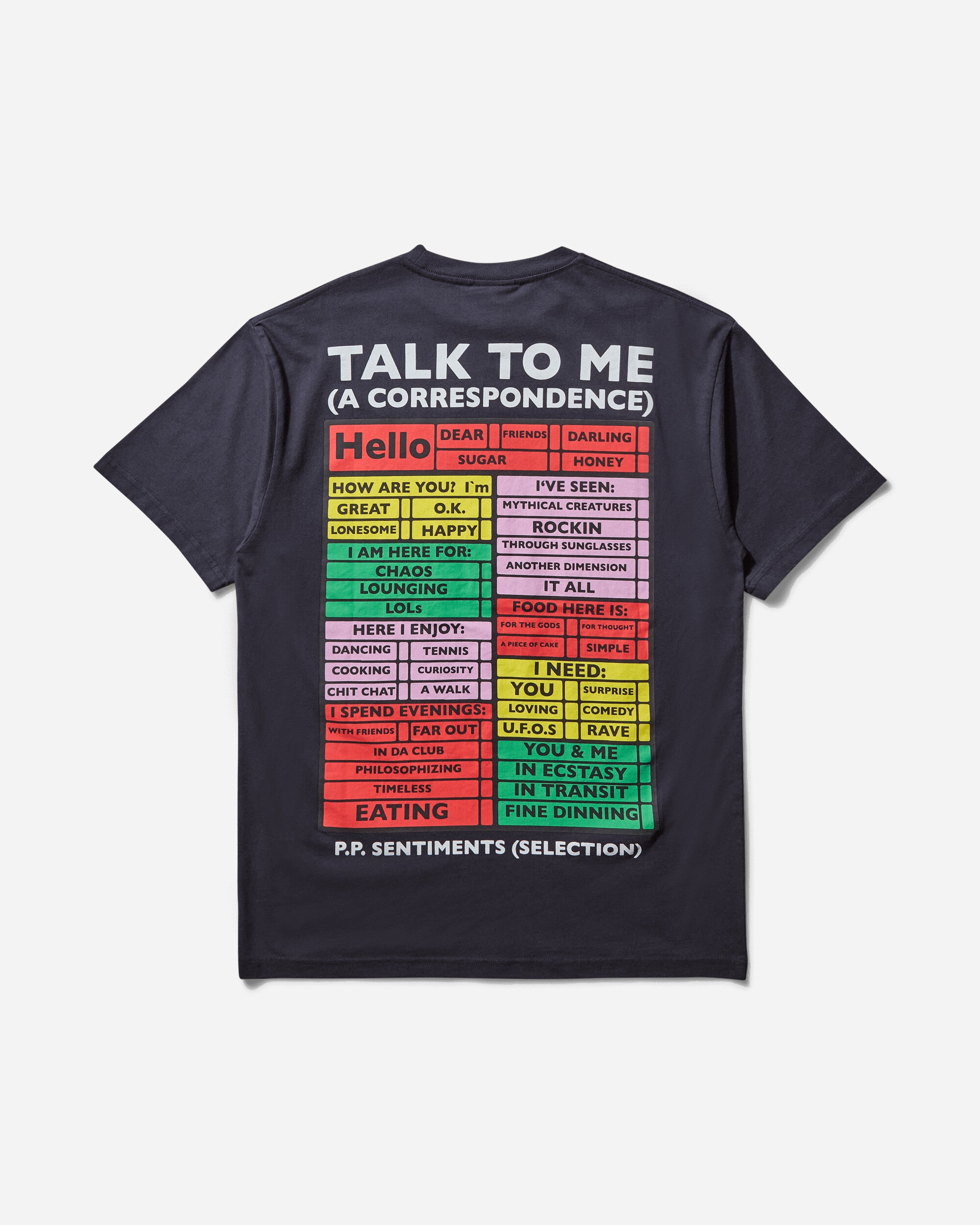 Public Possession Hello How Are You T-Shirt Navy Blue T-Shirts Shortsleeve PPS25HELLO 1