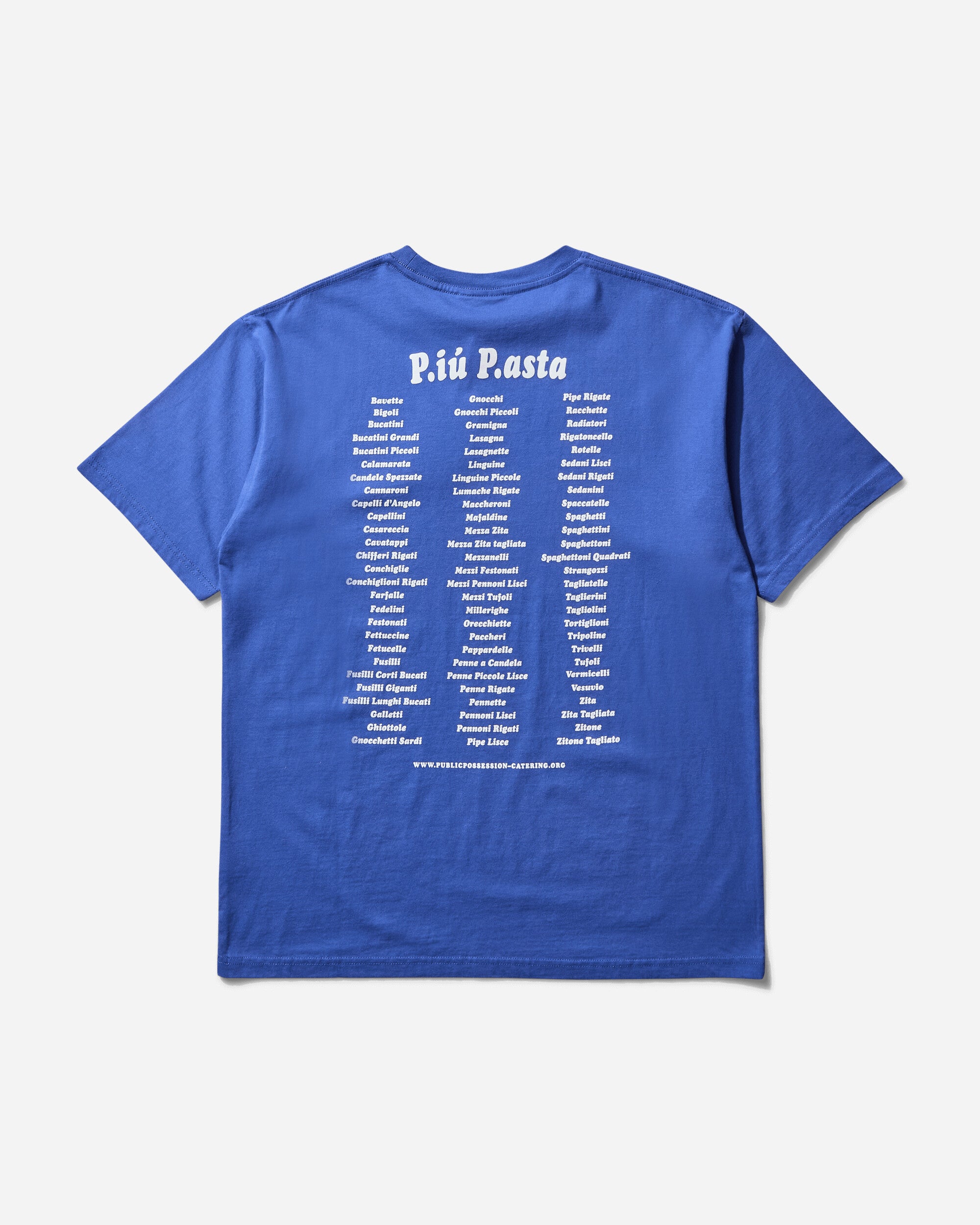 Public Possession P.iu P.asta T-Shirt Mediterranean Blue T-Shirts Shortsleeve PPS25DPIUPASTA 1