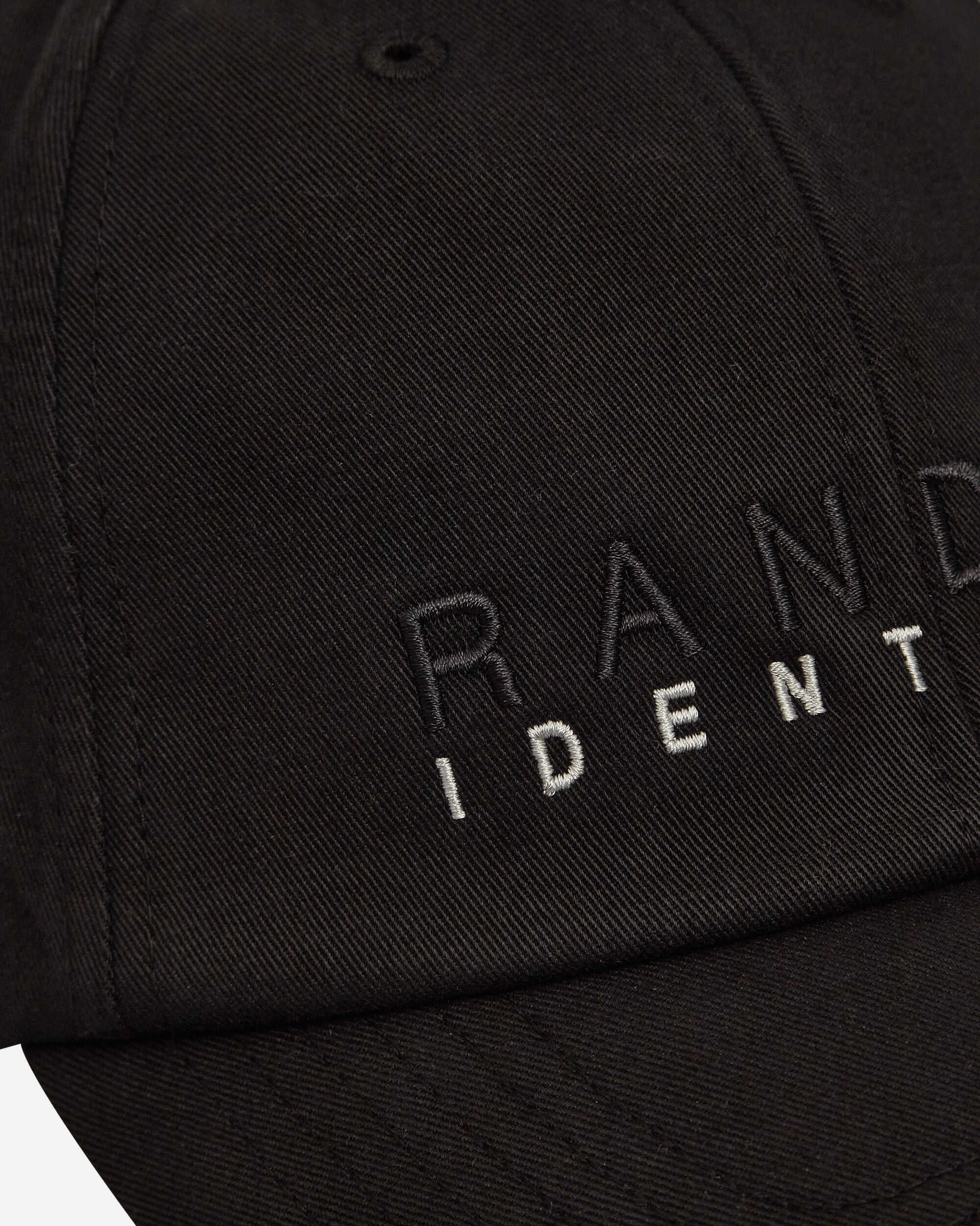 Random Identities Sponsored Baseball Cap Black/Beige Hats Caps RAN03K104 001