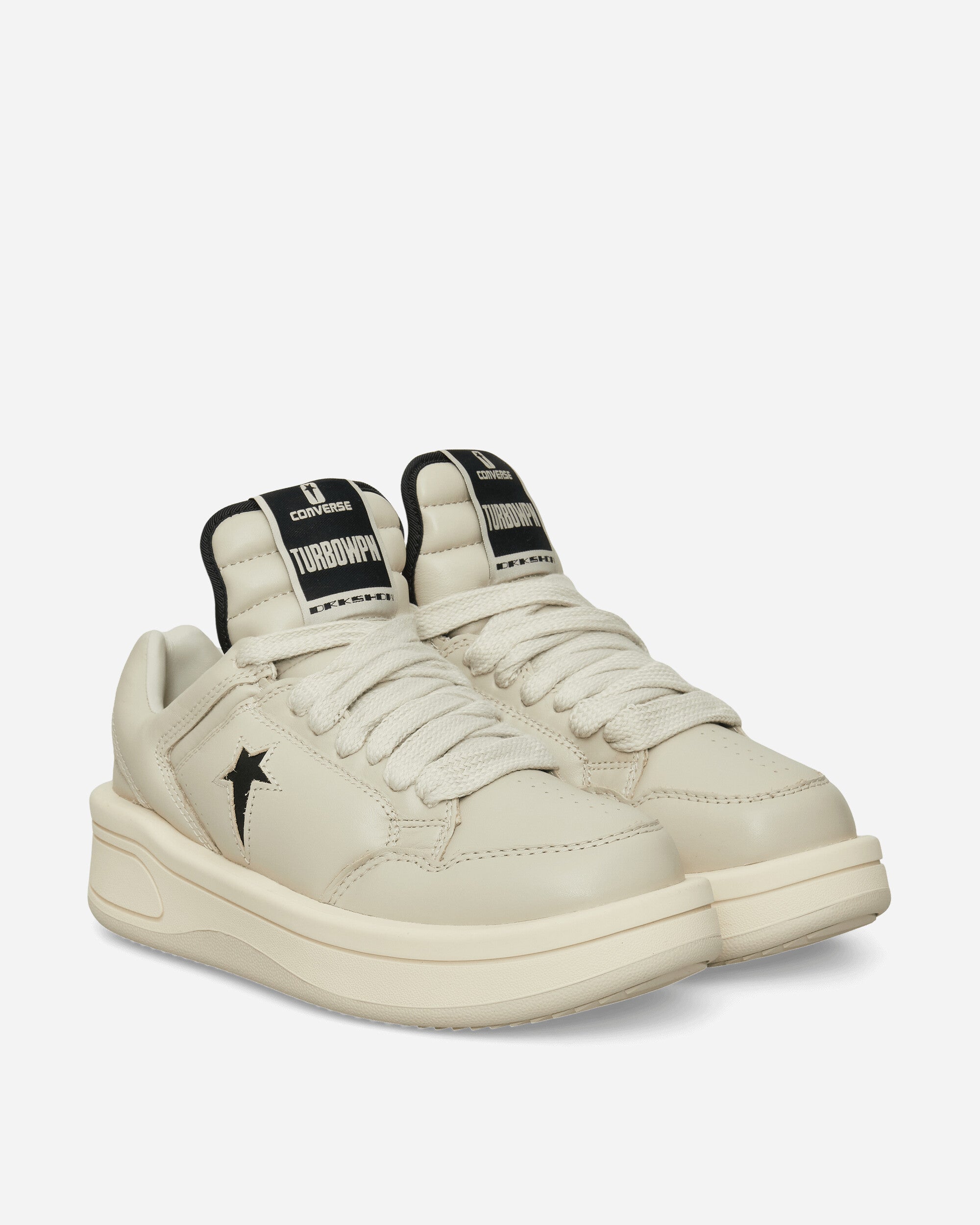 Rick Owens Drkshdw Turbowpn Ox Oyster/Black Sneakers Low DC01EX062 6109