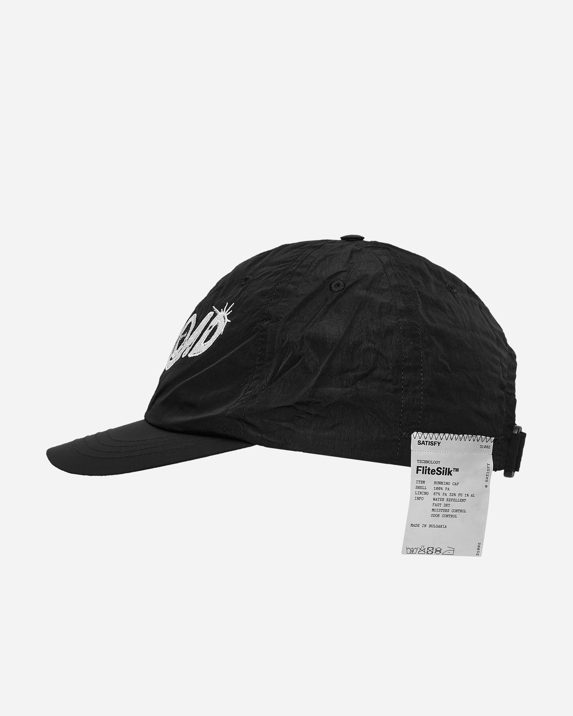 Satisfy Flitesilk Running Cap Black Hats Caps 31002 BK-OF