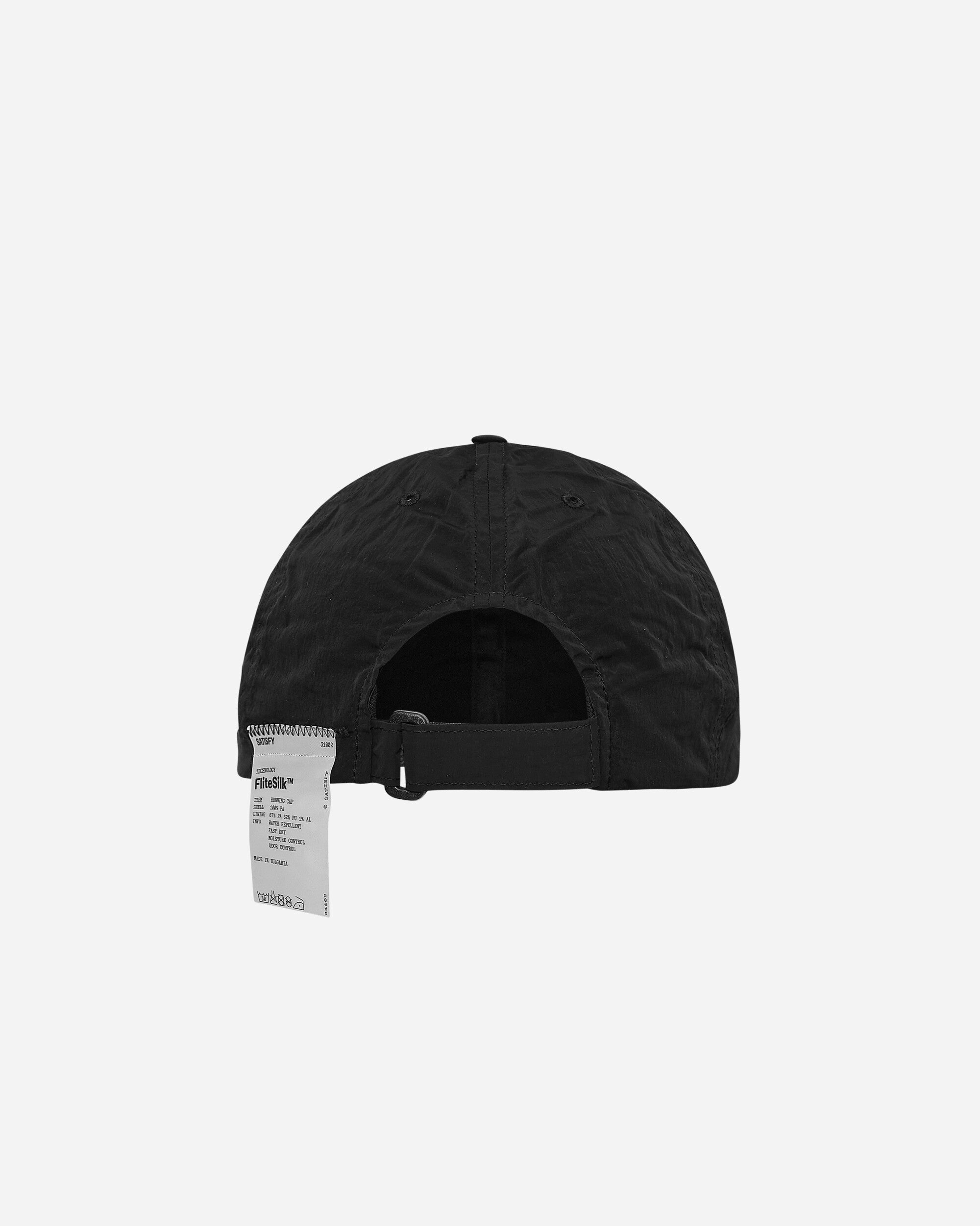 Satisfy Flitesilk Running Cap Black Hats Caps 31002 BK-OF