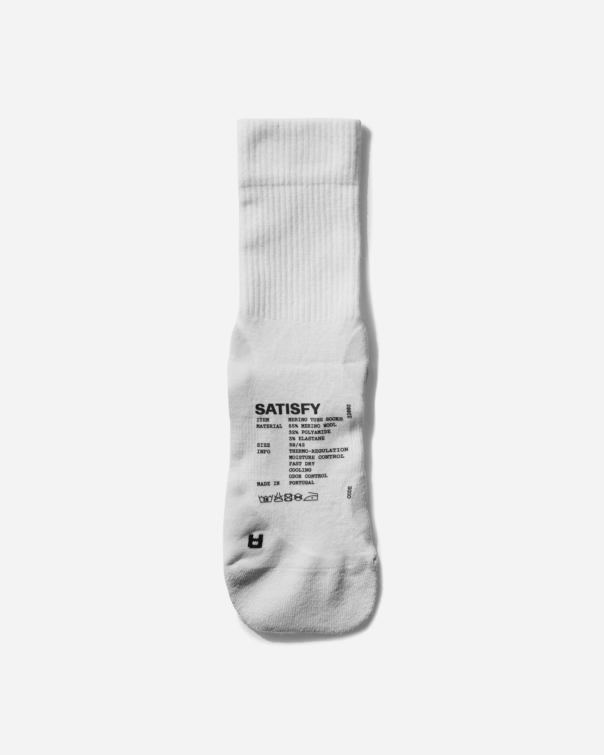 Satisfy Merino Nylon Tube Socks Off-white Underwear Socks 32002 OW