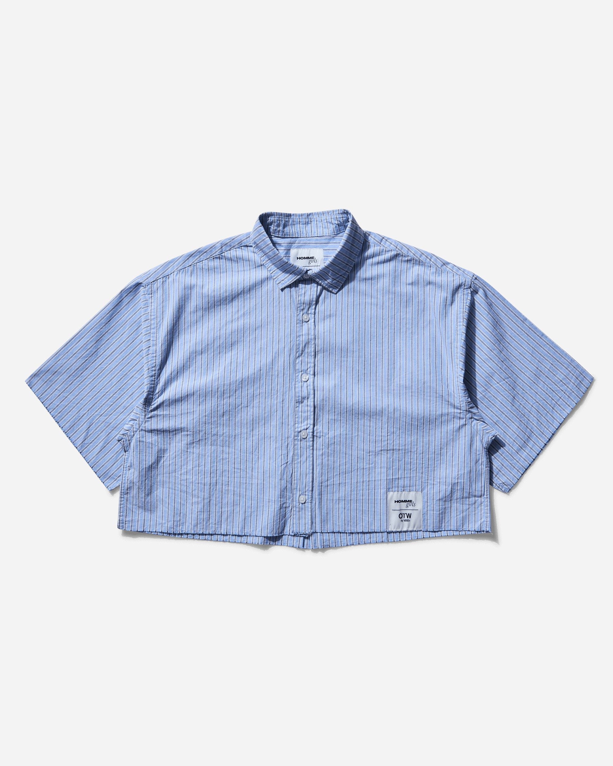 Vans Wmns Otw Homme Girls Crop Shirt Azurine Shirts Shortsleeve Shirt VN000NTBEM91