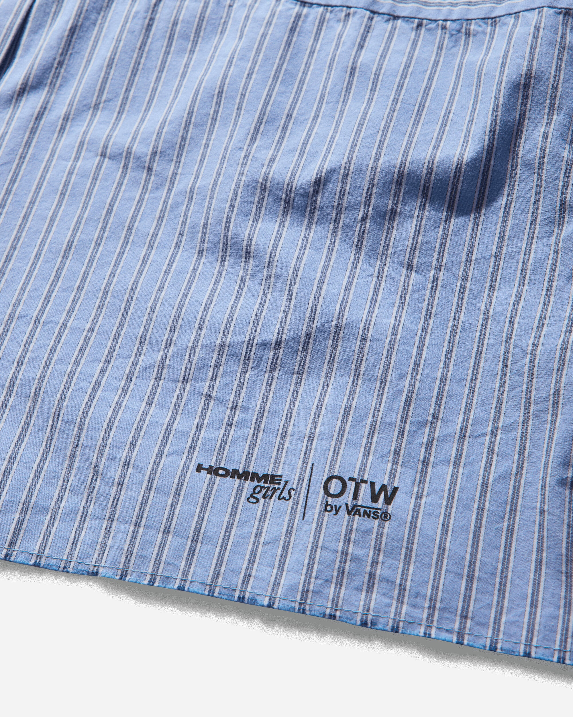 Vans Wmns Otw Homme Girls Crop Shirt Azurine Shirts Shortsleeve Shirt VN000NTBEM91