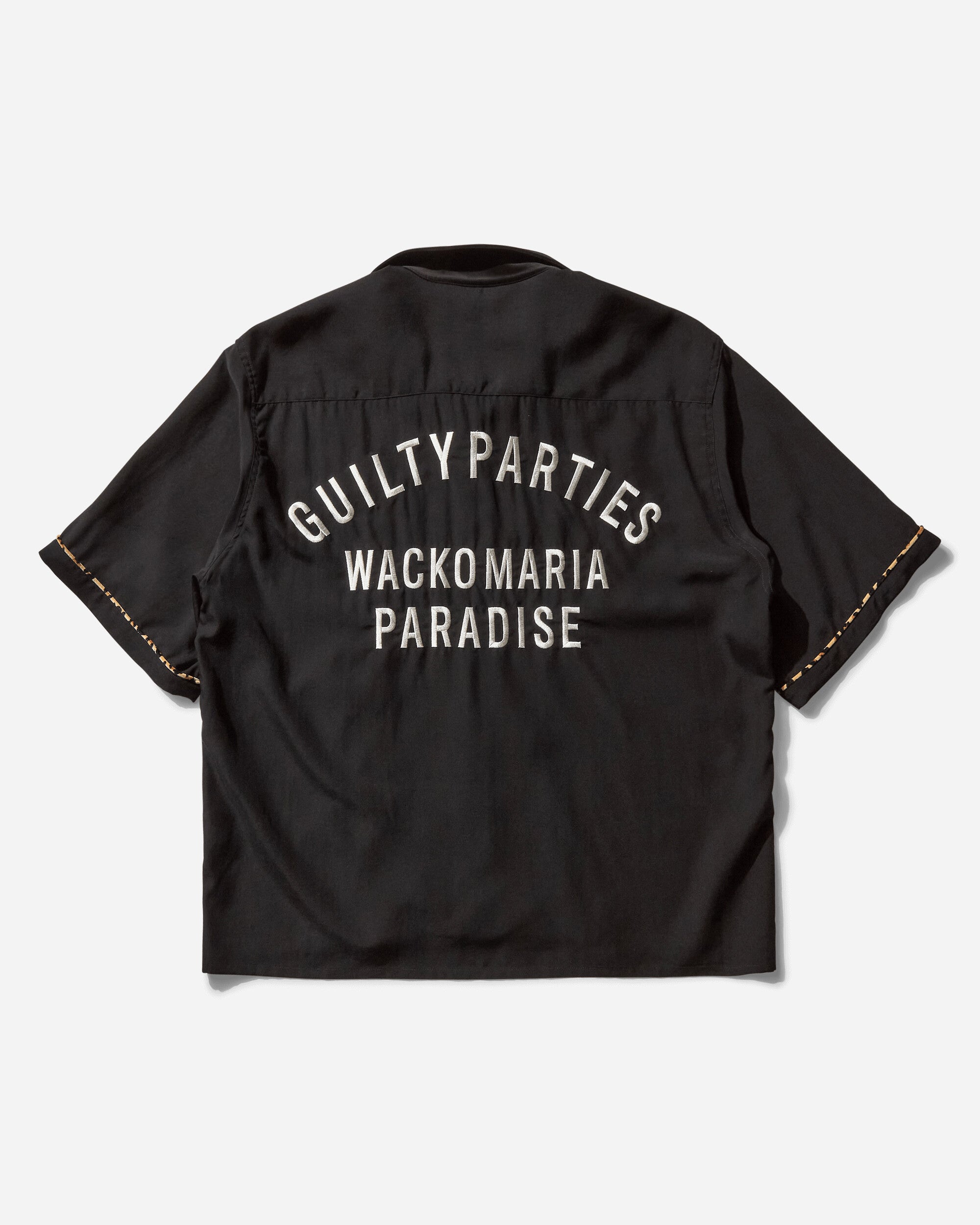 WACKO MARIA Switching Shirt S/S ( Type-4 ) Black Shirts Shortsleeve Shirt 25SS-WMS-OC14 BLACK