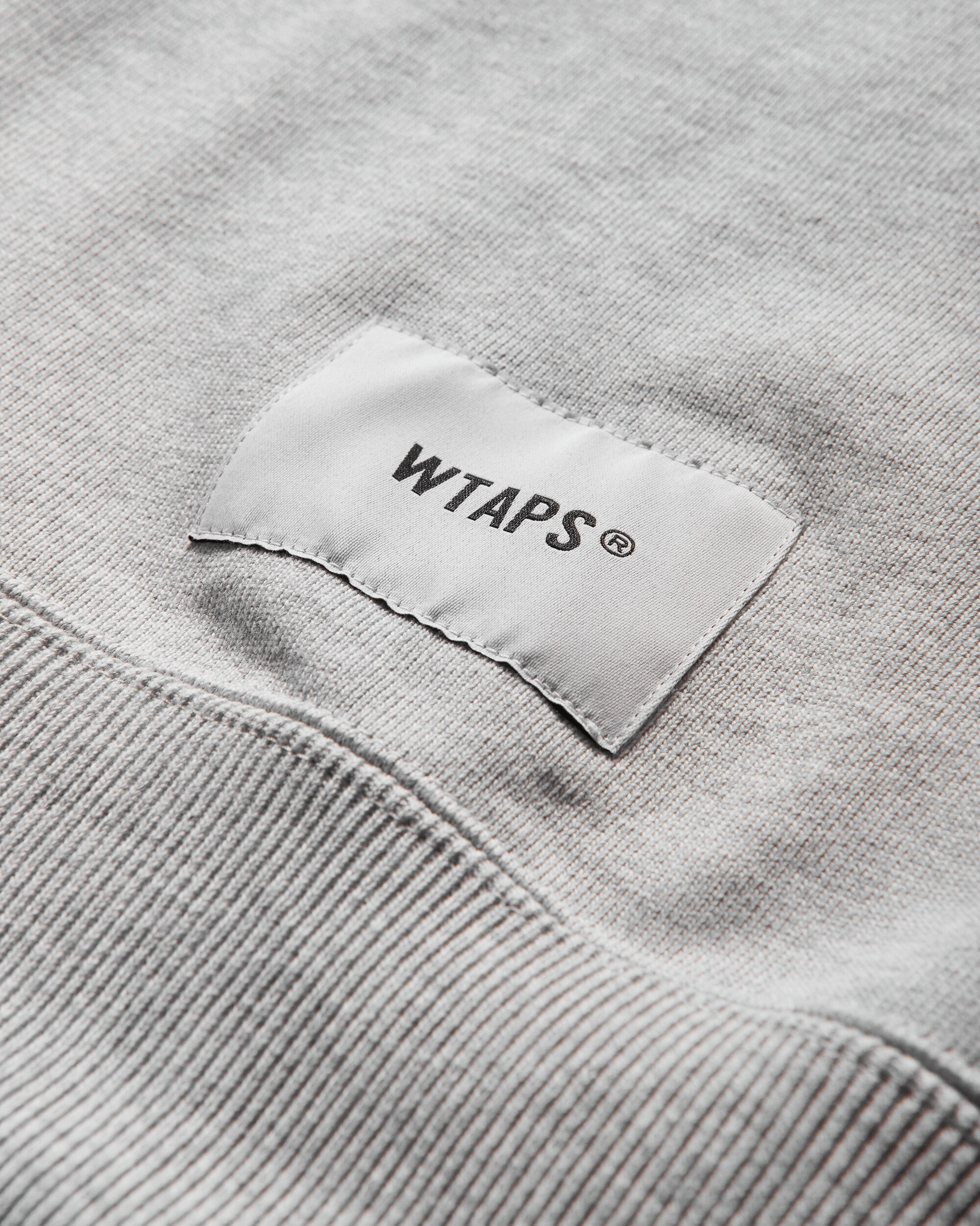 WTAPS Wut/Sweater/Cotton Ash Gray Sweatshirts Crewneck 251ATDT-CSM05 ASHGRAY
