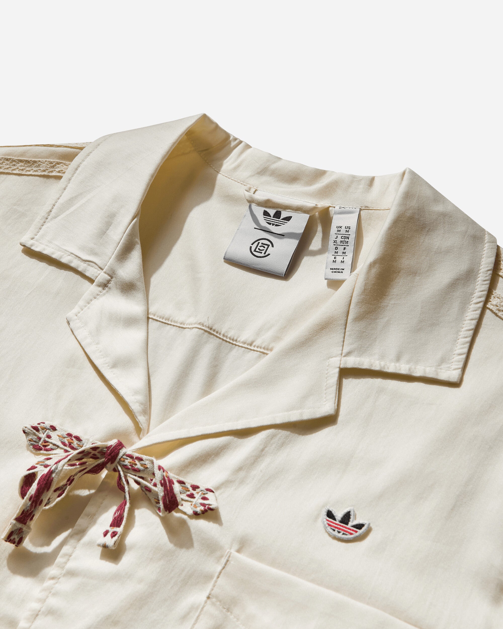 adidas Clot Bwl Shirt Cream White Shirts Shortsleeve Shirt JP1599