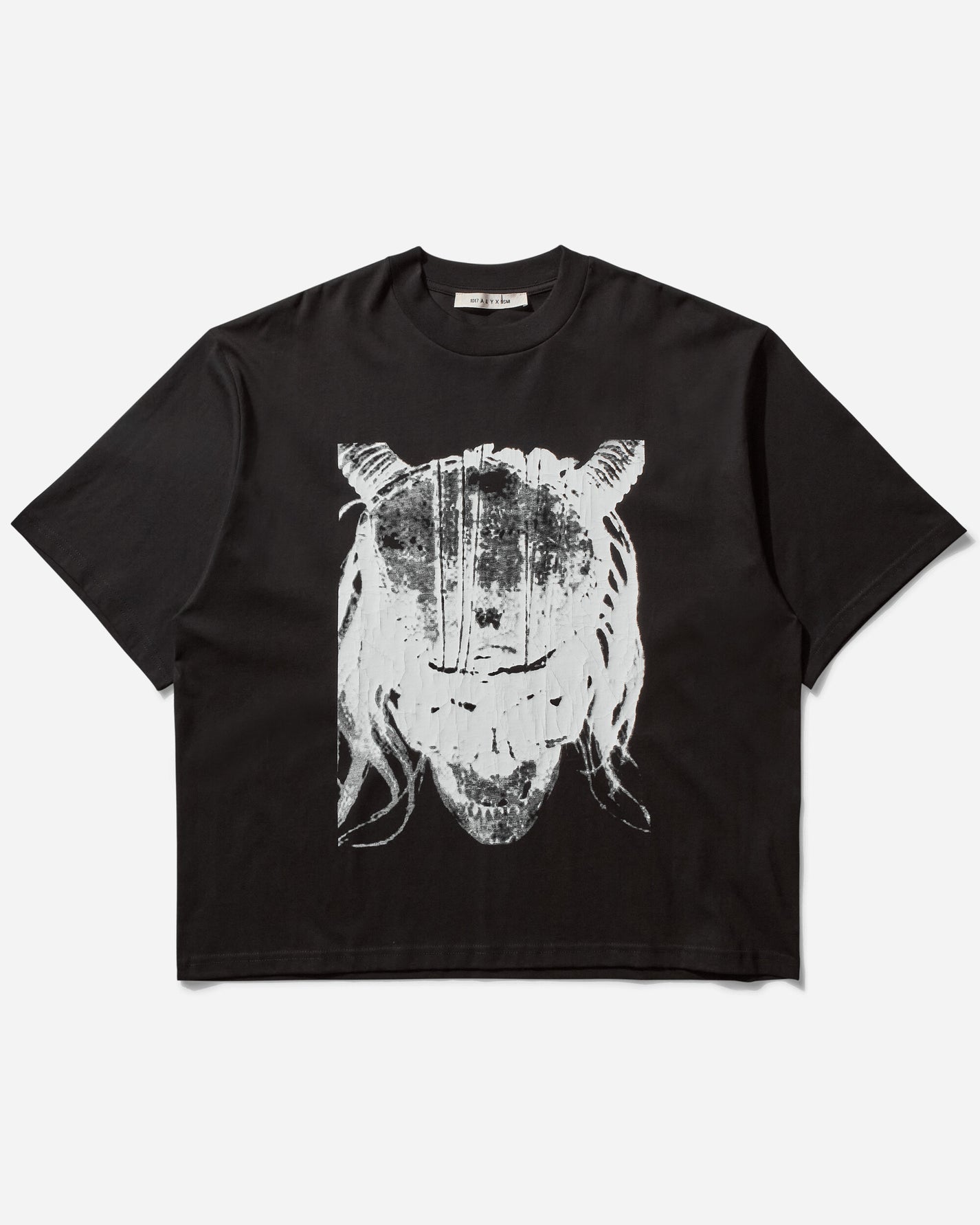 1017 ALYX 9SM Skull Oversized Tee Black T-Shirts Shortsleeve AAMTS0516FA01 BLK0001
