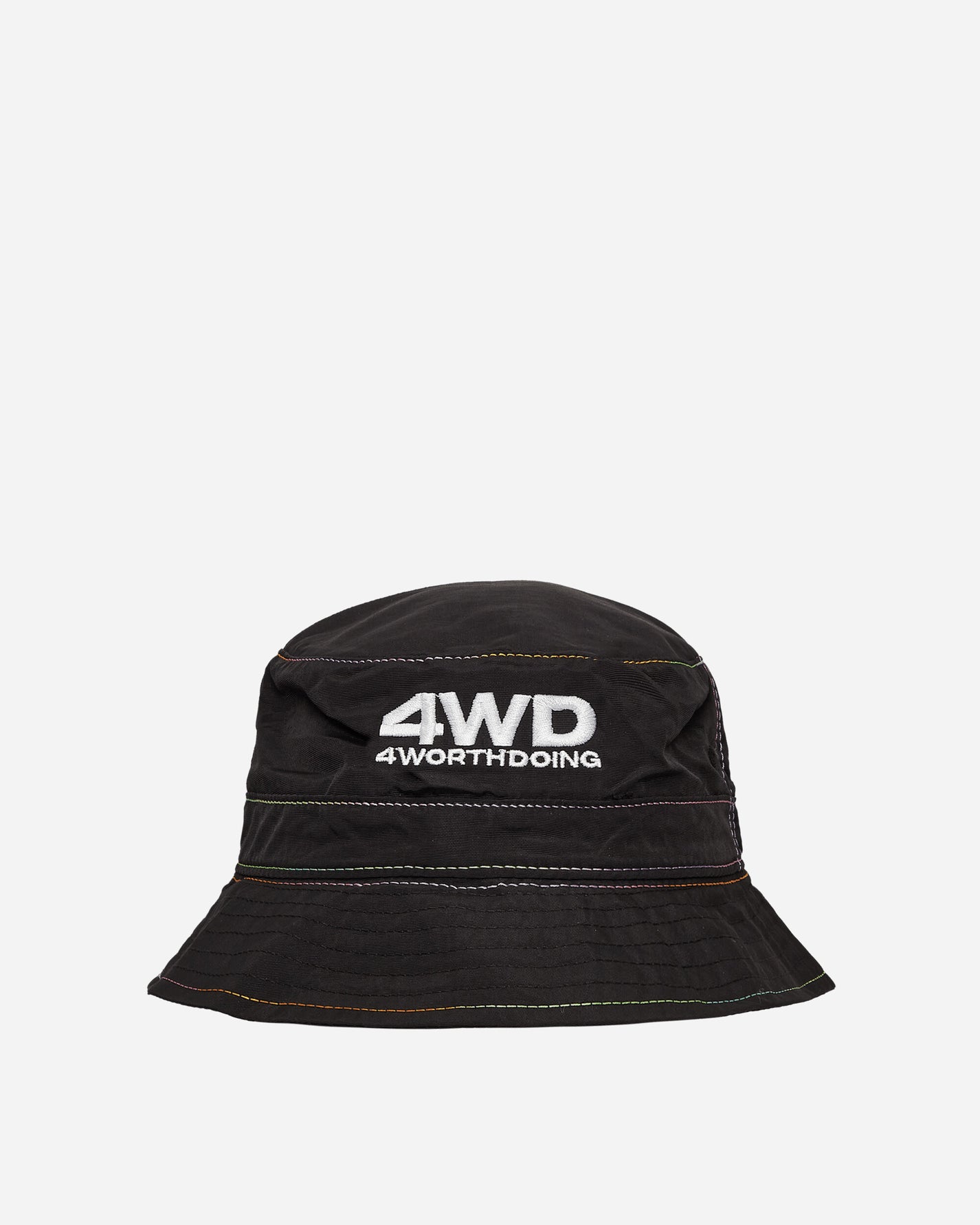 4 Worth Doing Gradient Stitch Nylon Bucket Black Hats Bucket 4WDSS23HT5 BLACK