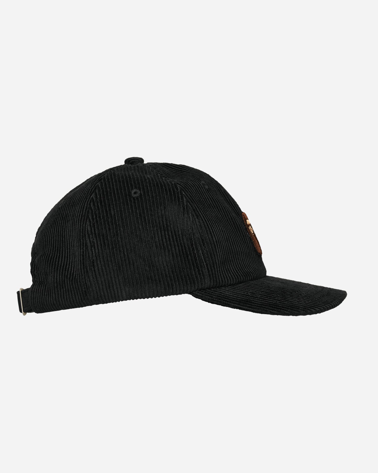 A Bathing Ape Ape Head Corduroy Cap M Black Hats Caps 1K80180004 BLACK