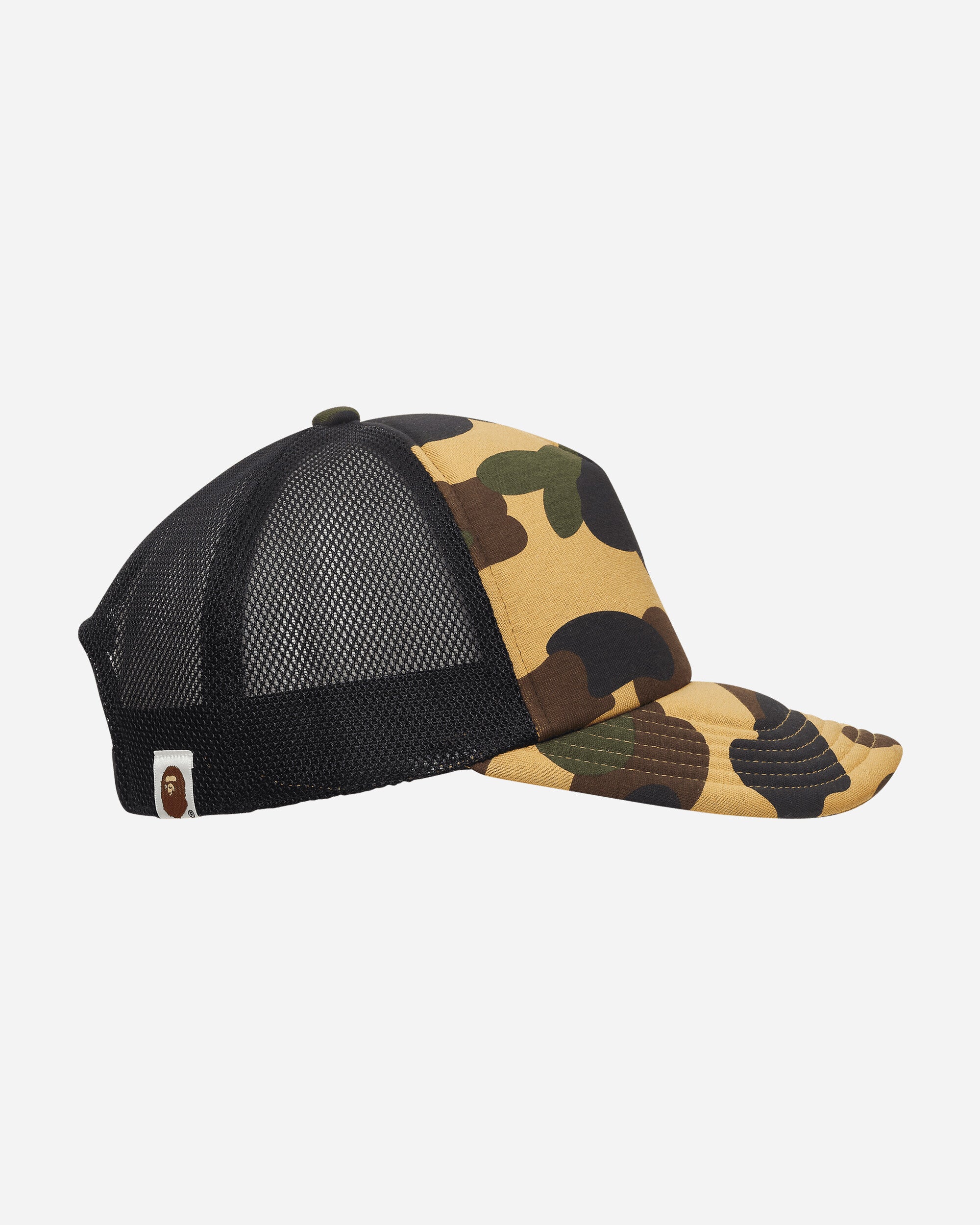 A Bathing Ape 1St Camo Mesh YELLOW Hats Caps 1G80180010 YELLOW