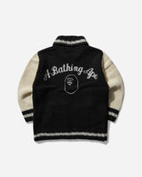 A Bathing Ape A Bathing Ape Cowichan Cardigan M Black Knitwears Cardigans 1K80120002 BLACK