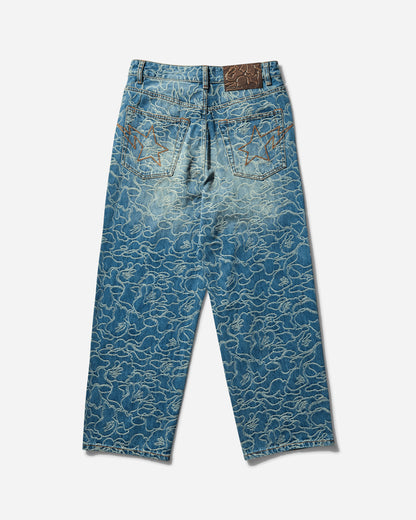 A Bathing Ape Line Camo Jacquard One Point Relaxed Fit 13Oz Denim Pants M Light Indigo Pants Denim 1L30150302 LIGHTINDI