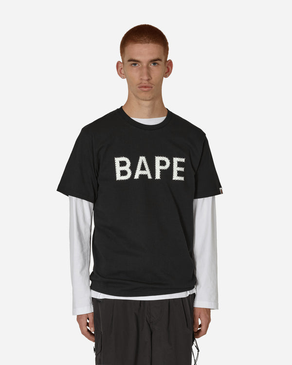 A Bathing Ape - Crystal Stone Bape Logo T-Shirt Black