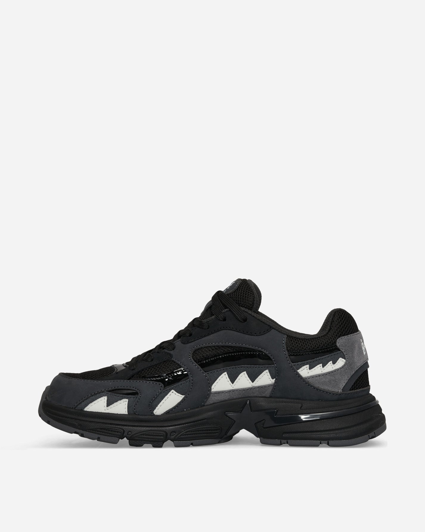 A Bathing Ape Bape Sports Runner M2 Black Sneakers Low 1K30191323 BLACK