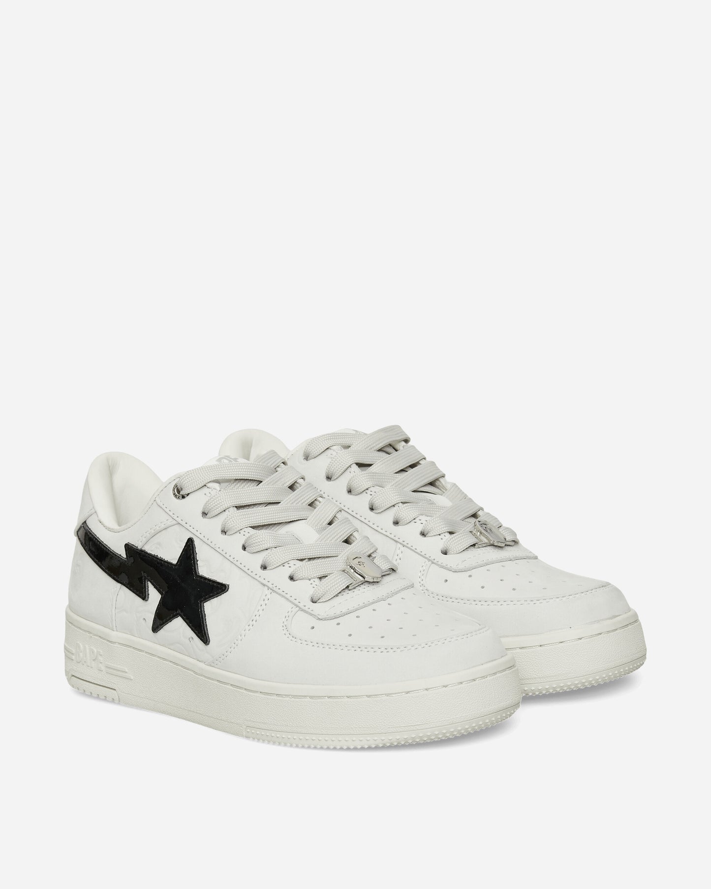 A Bathing Ape Bape Sta #3 M2 White Sneakers Low 1L30191310 WHITE
